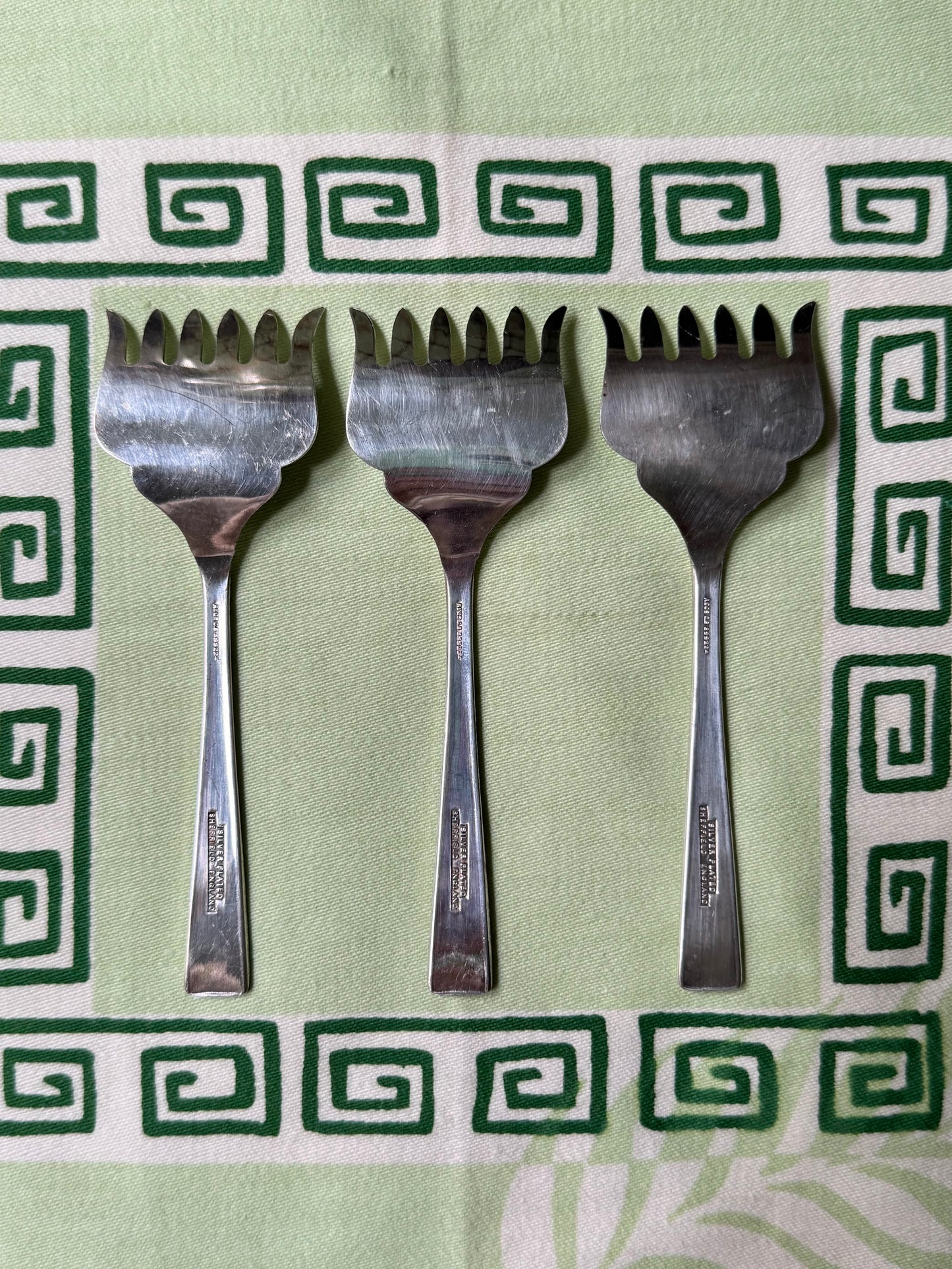 Trio of Silverplate Sardine Forks