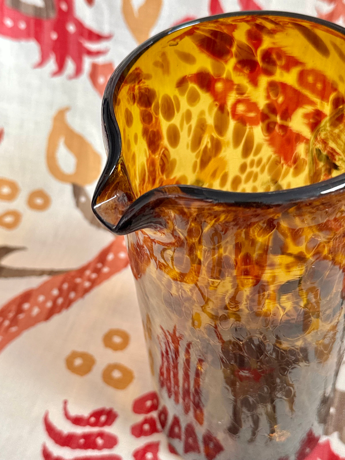 Handblown Glass Pitcher