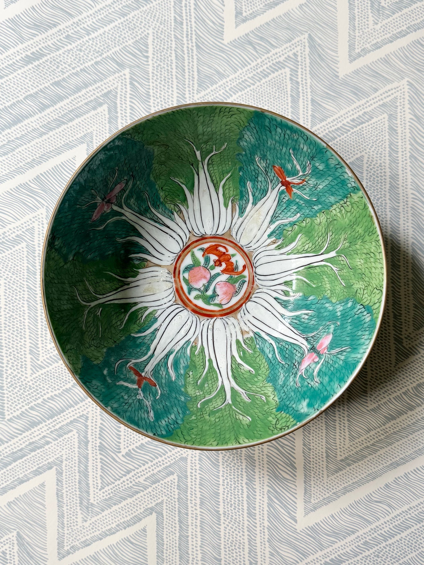 Famille Verte “Bok Choy” Bowl