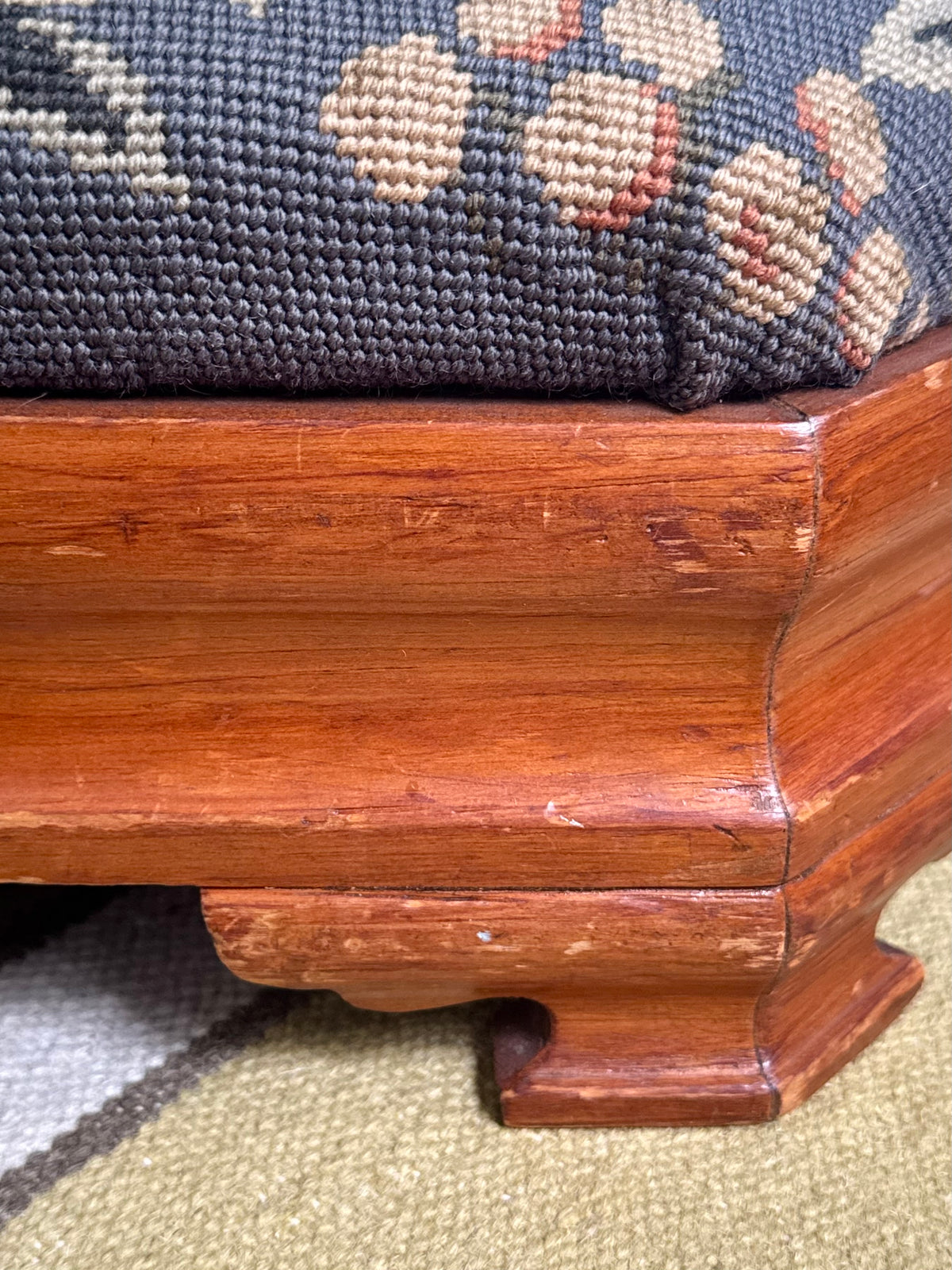 Needlepoint Footstool