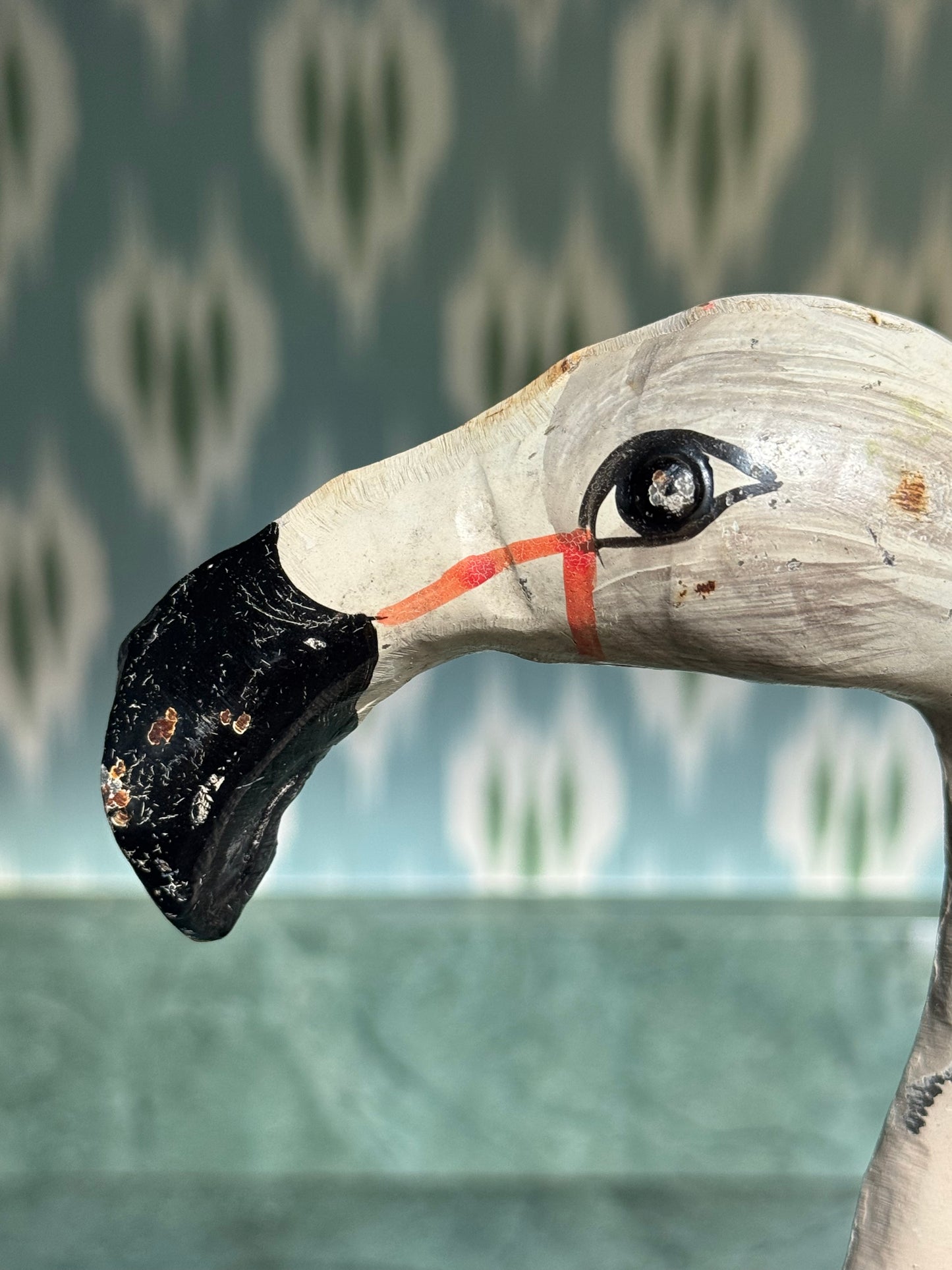 Vintage Toleware Flamingo Watering Can