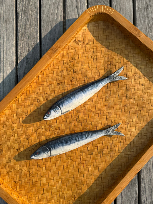 Pair of Ceramic Sardines