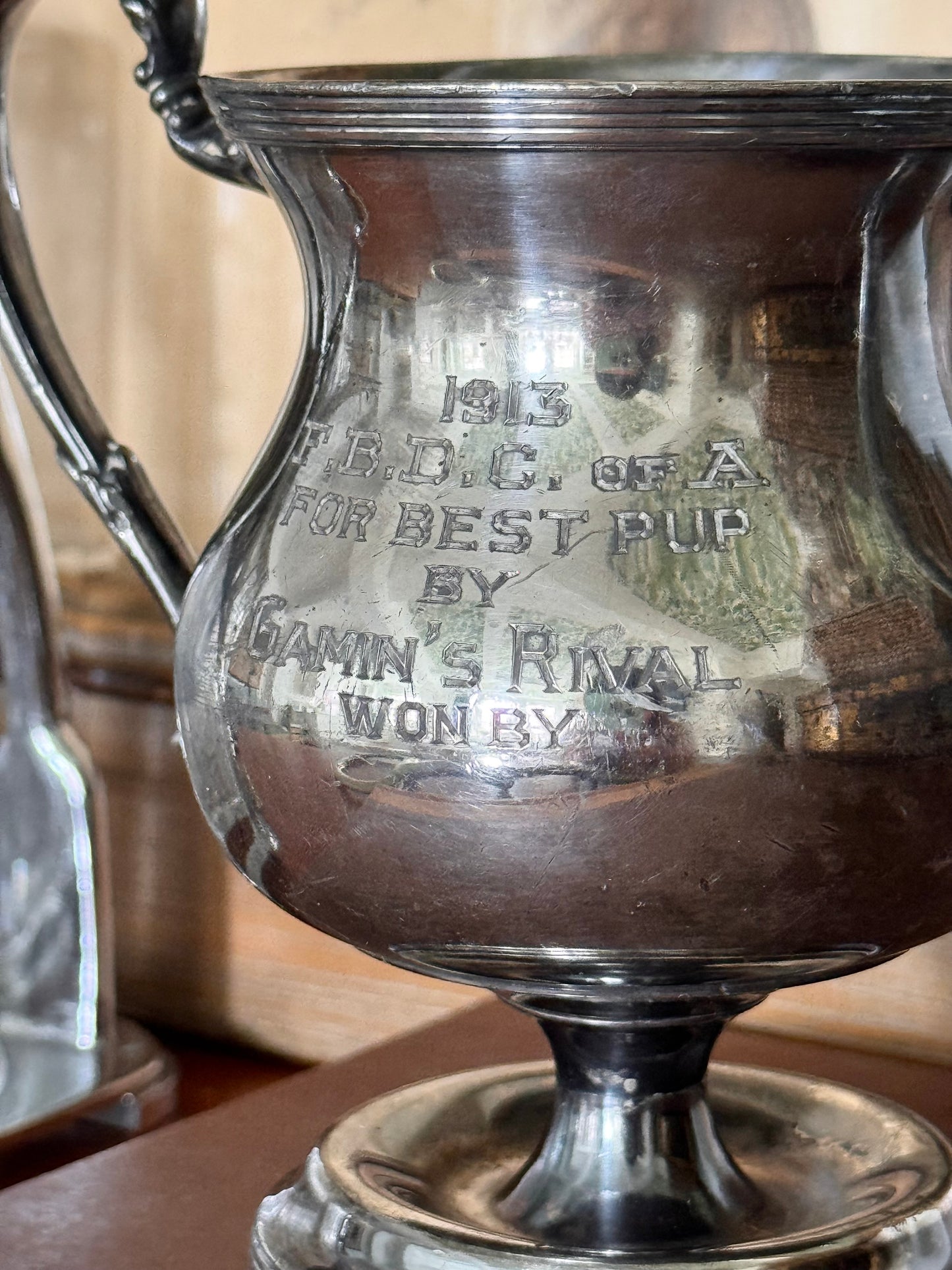 Antique “Best Pup” Trophy Cup