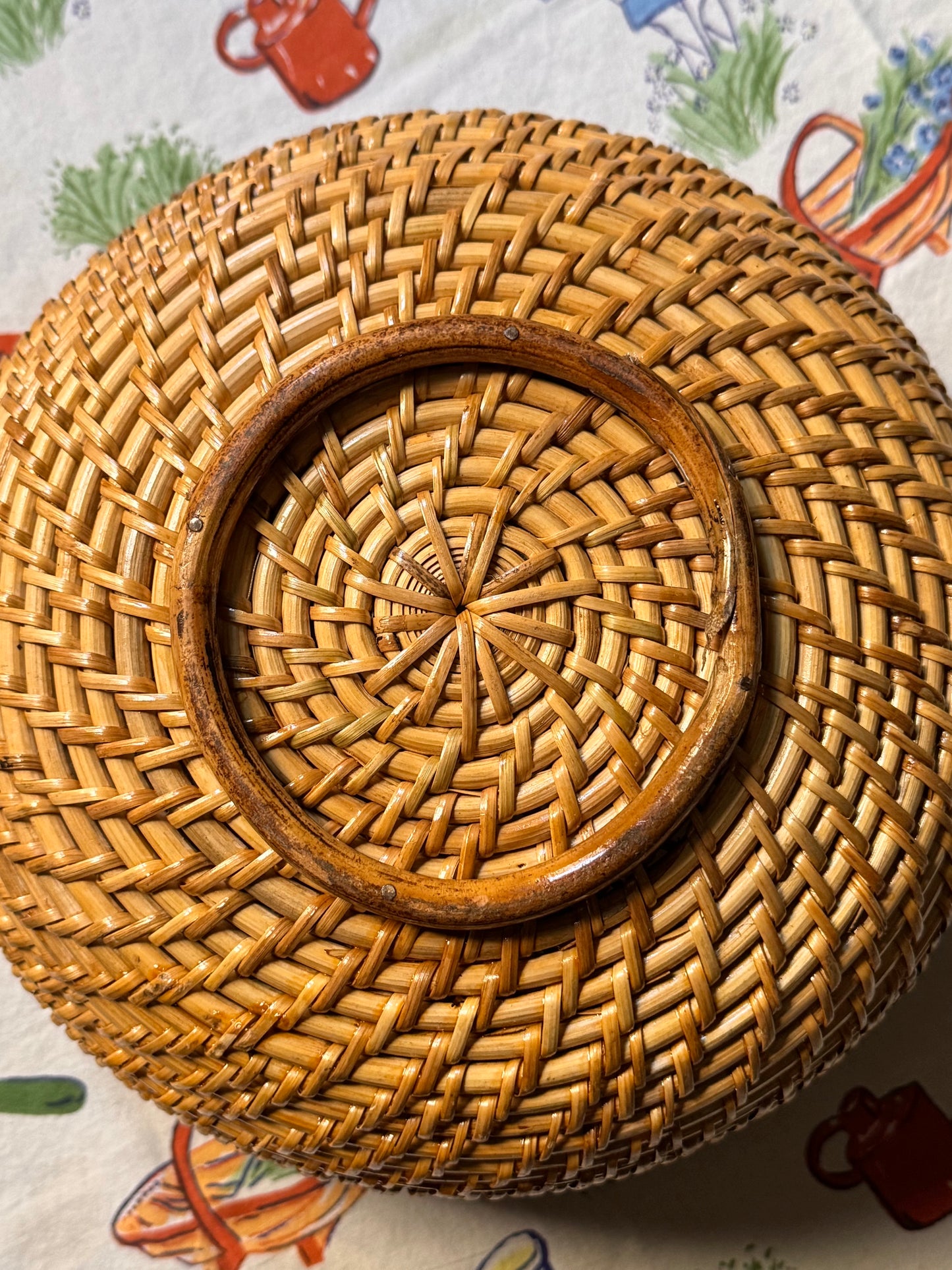 Brass Rimmed Basket