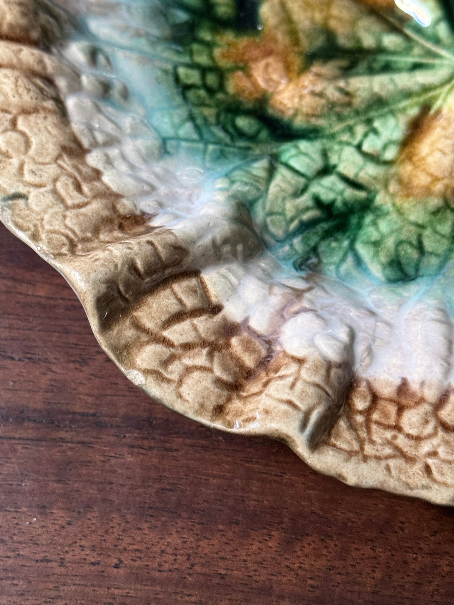 Etruscan Majolica Begonia Leaf