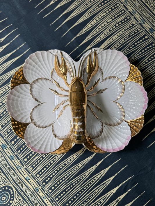 Porcelain Lobster Divided Dish #2