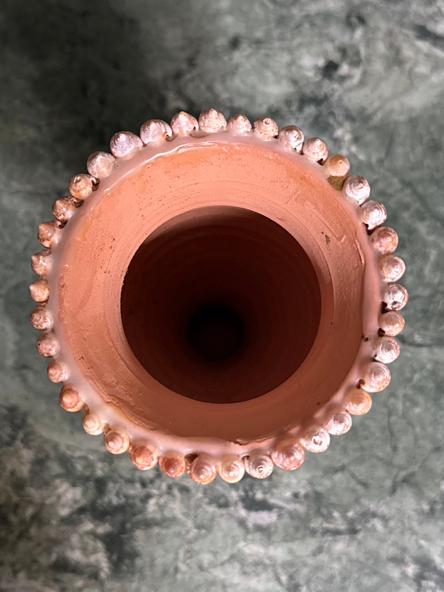 Handmade Shell Encrusted Vase