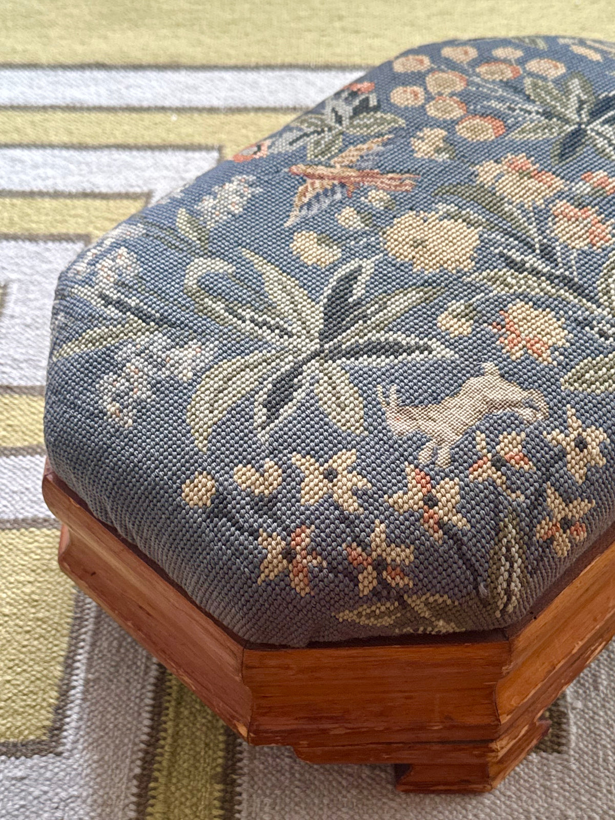 Needlepoint Footstool