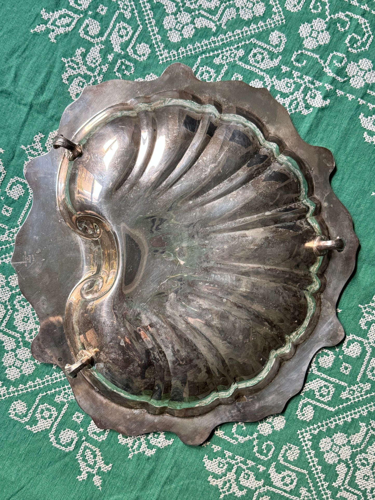 Grand Footed Shell Platter