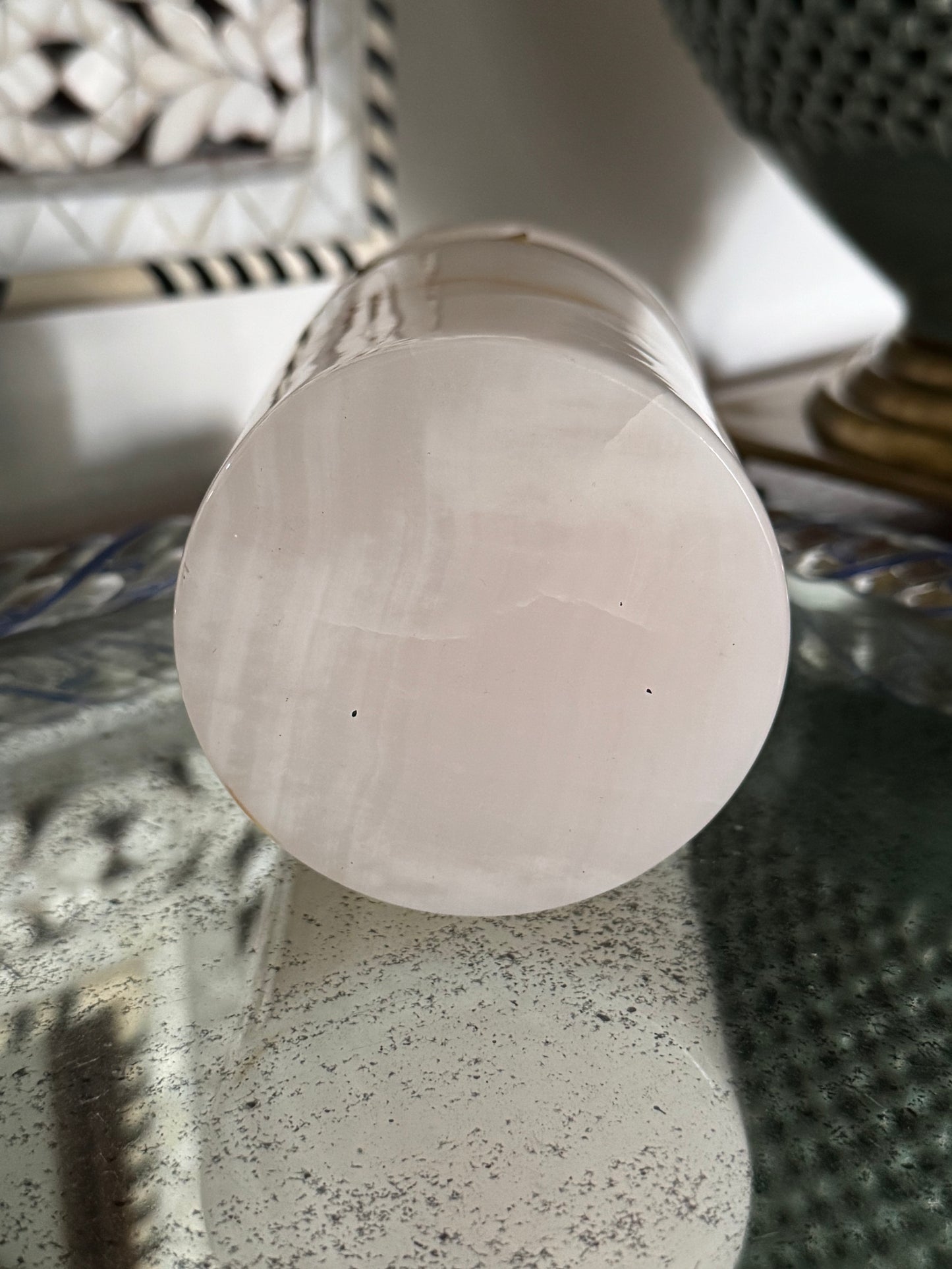 Vintage Italian Alabaster Stone Casket Box