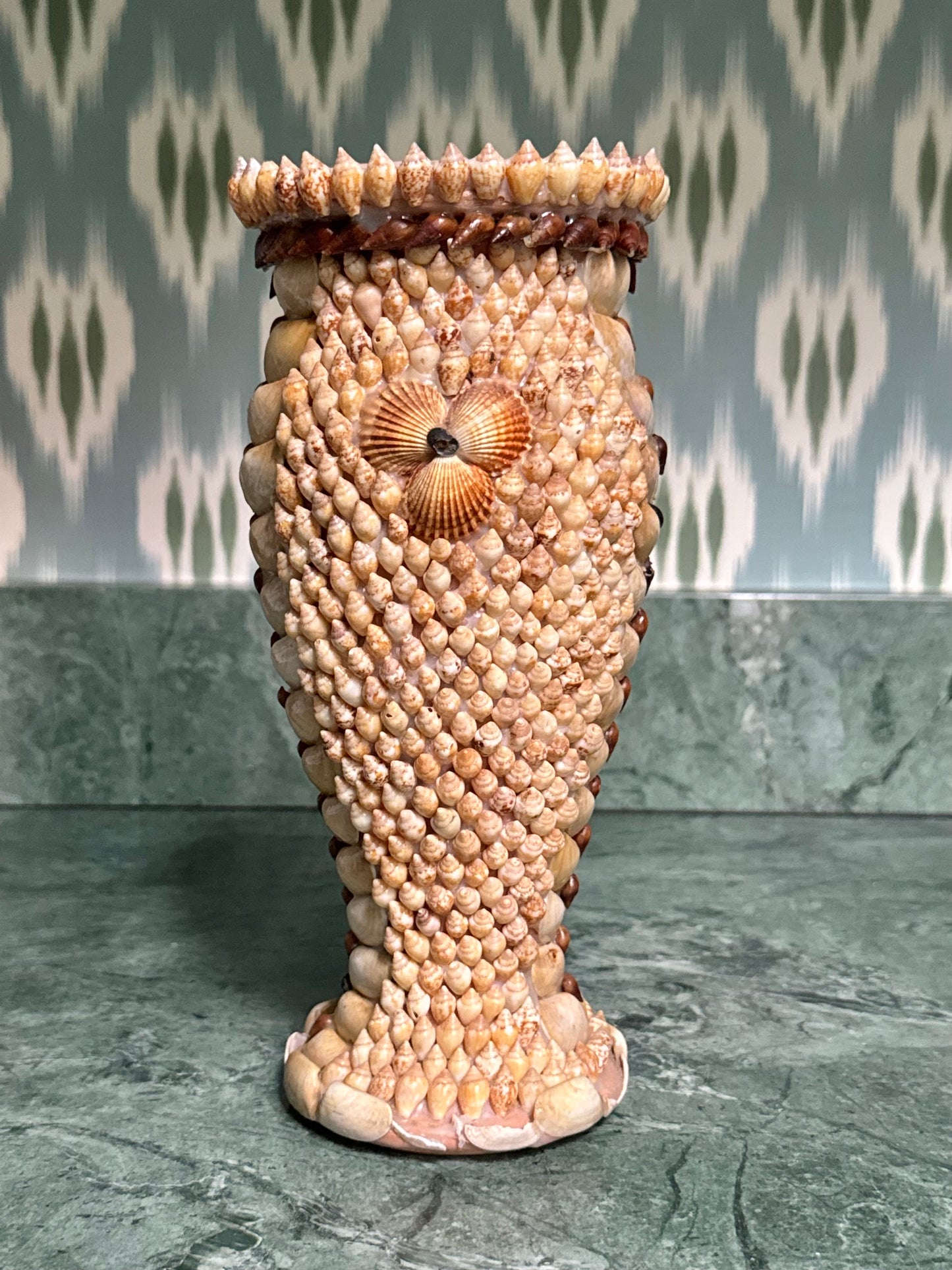 Handmade Shell Encrusted Vase