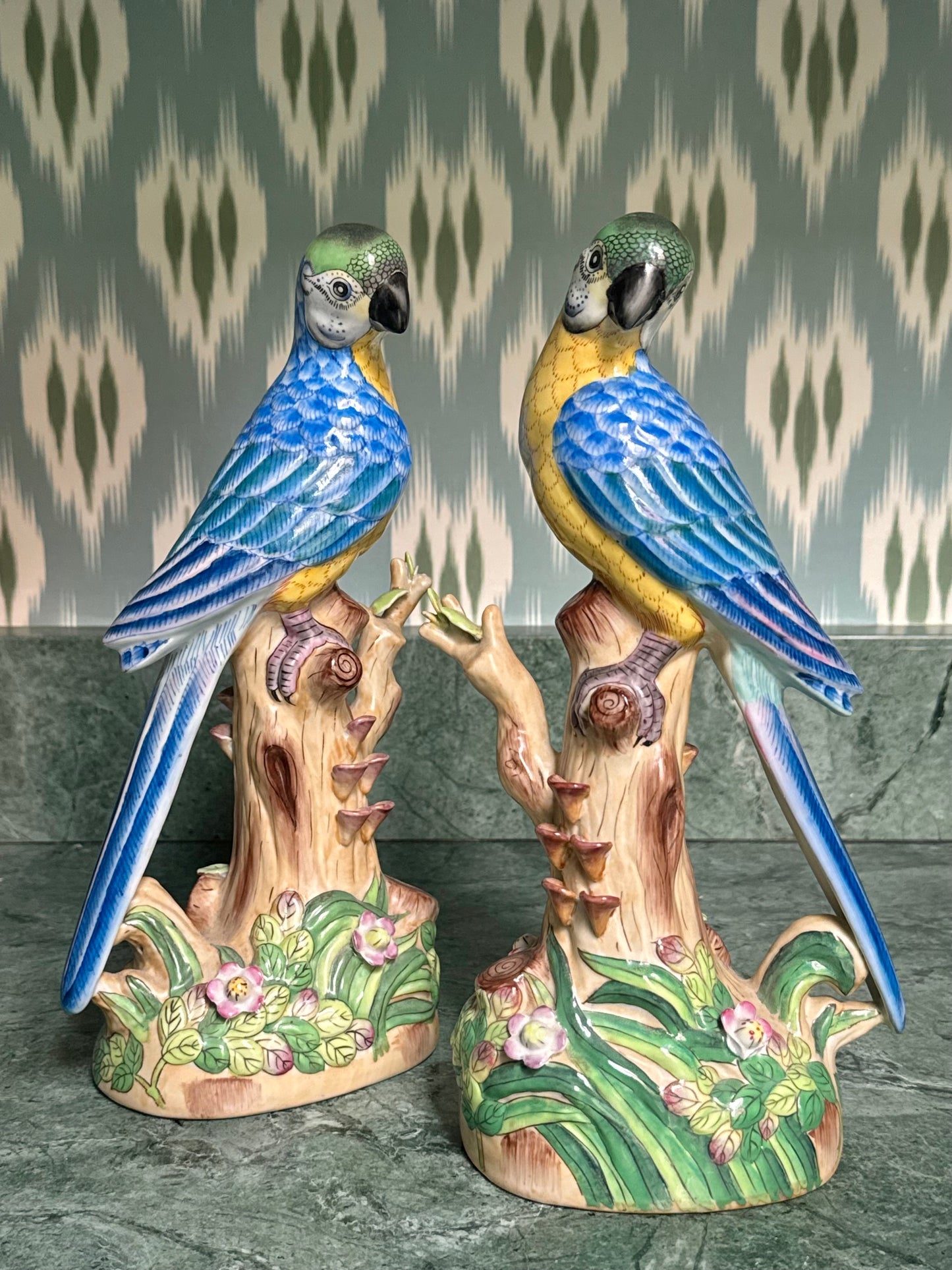 Pair of Vintage Chinoiserie Birds