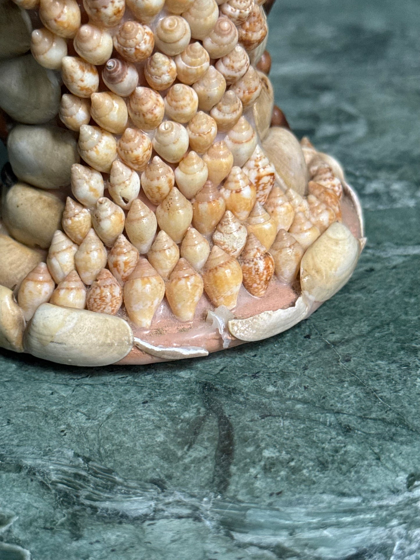 Handmade Shell Encrusted Vase