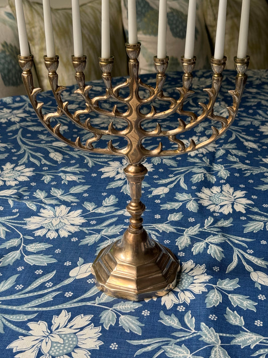 Vintage Brass Menorah