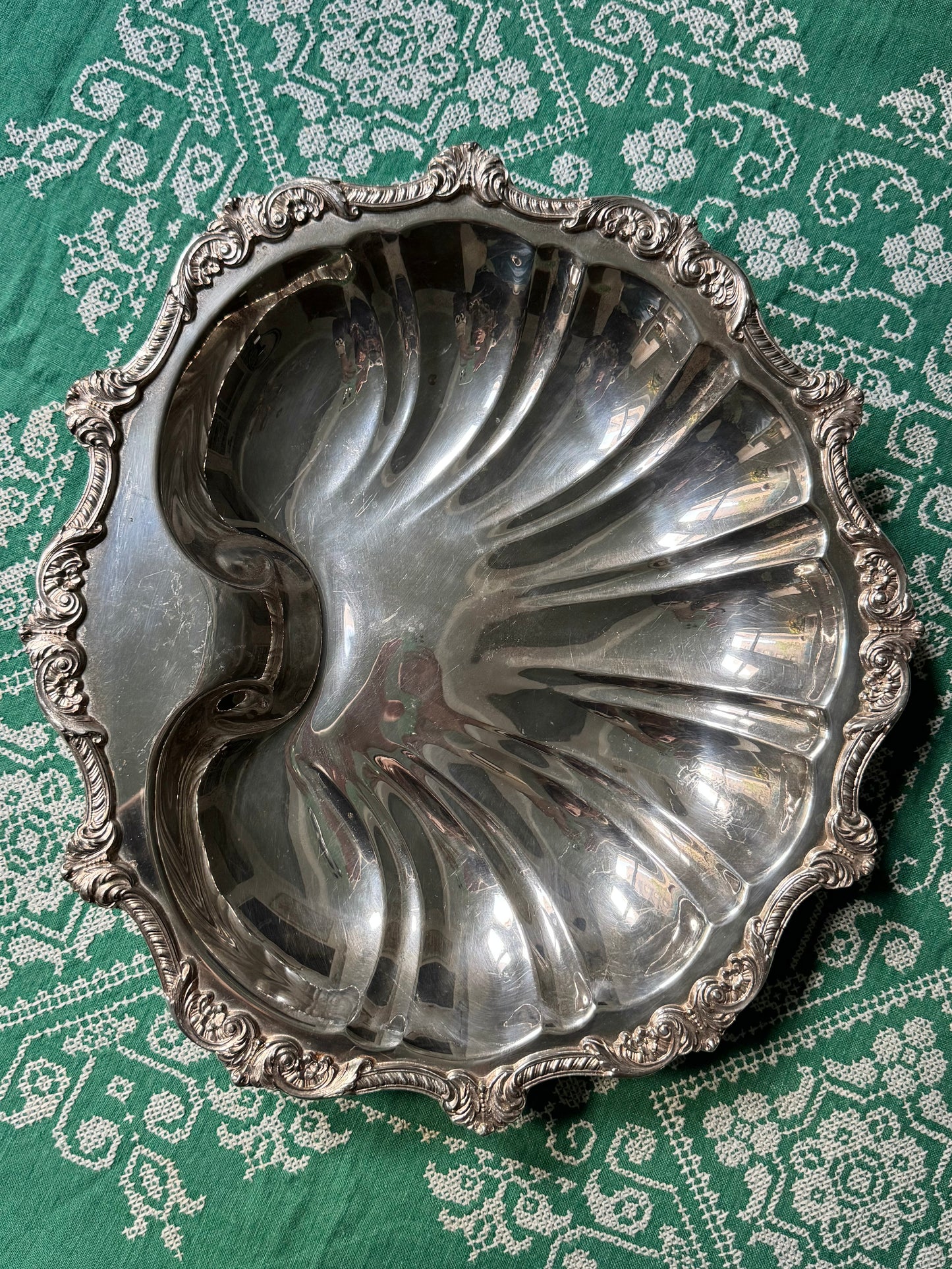 Grand Footed Shell Platter