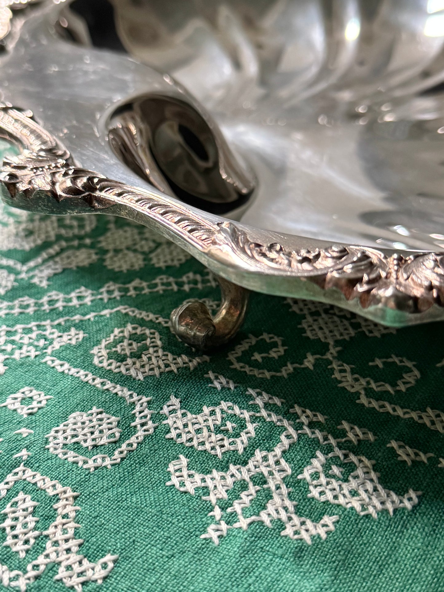 Grand Footed Shell Platter