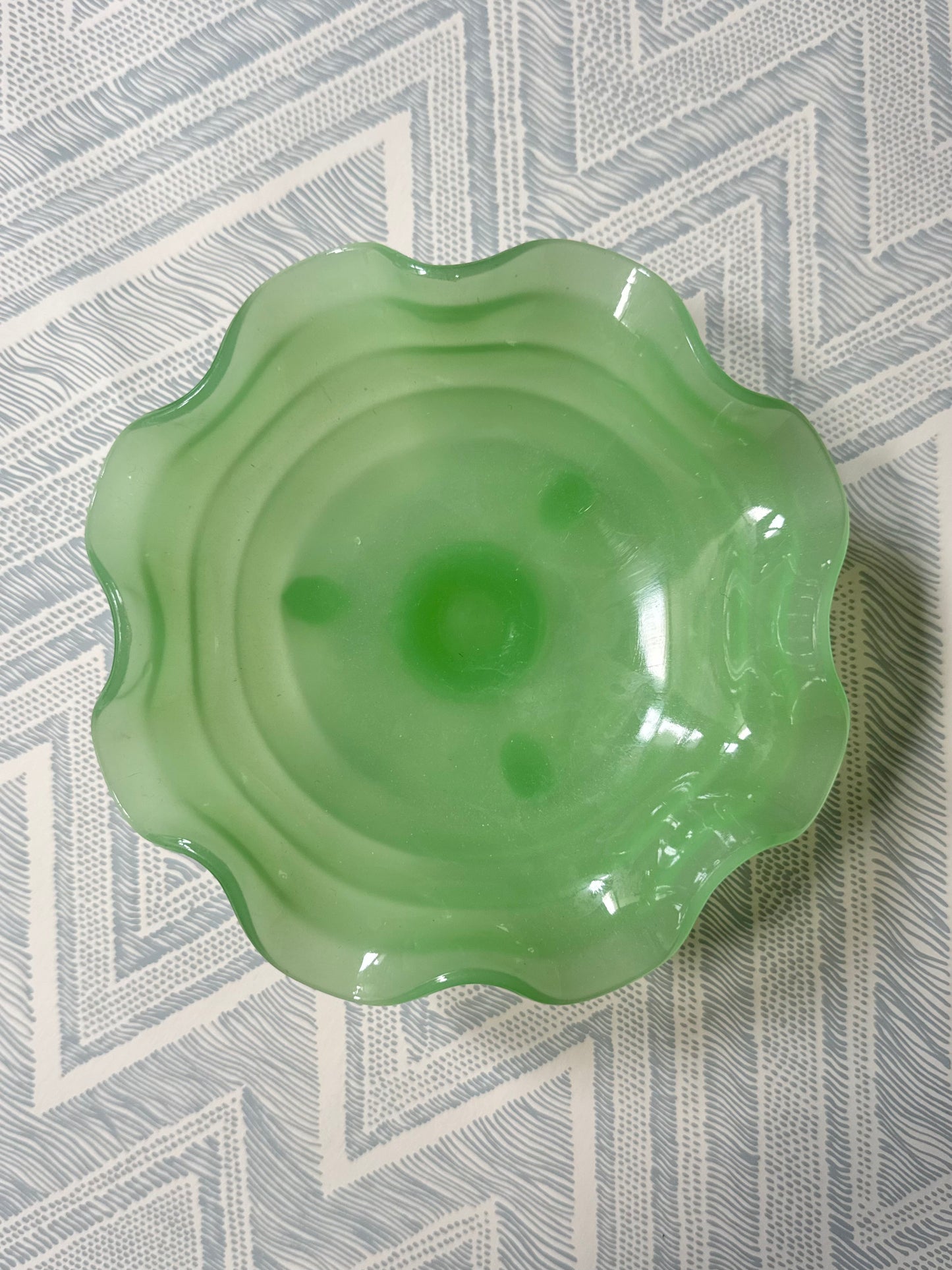 Jadeite Ruffle Dish #2