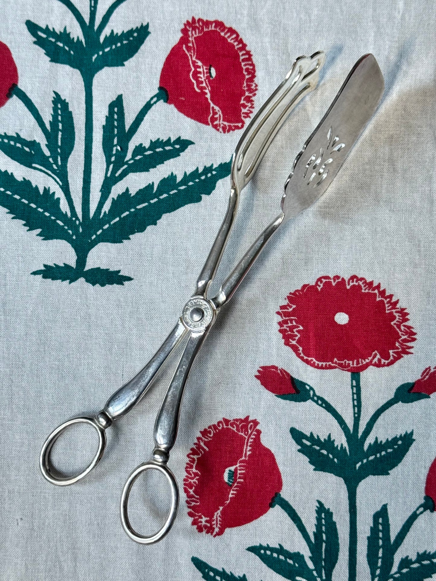 Silverplate Serving Tongs