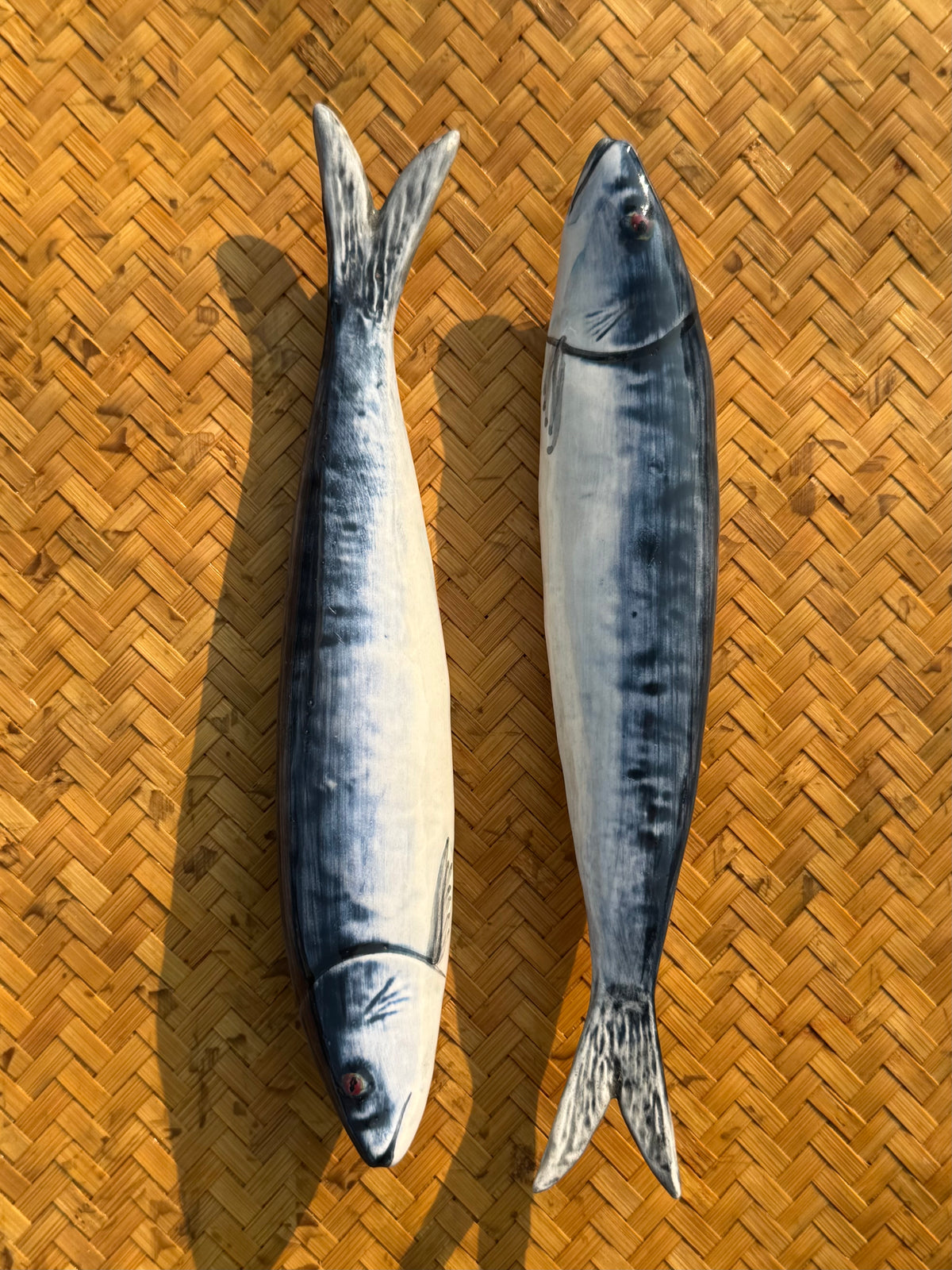 Pair of Ceramic Sardines