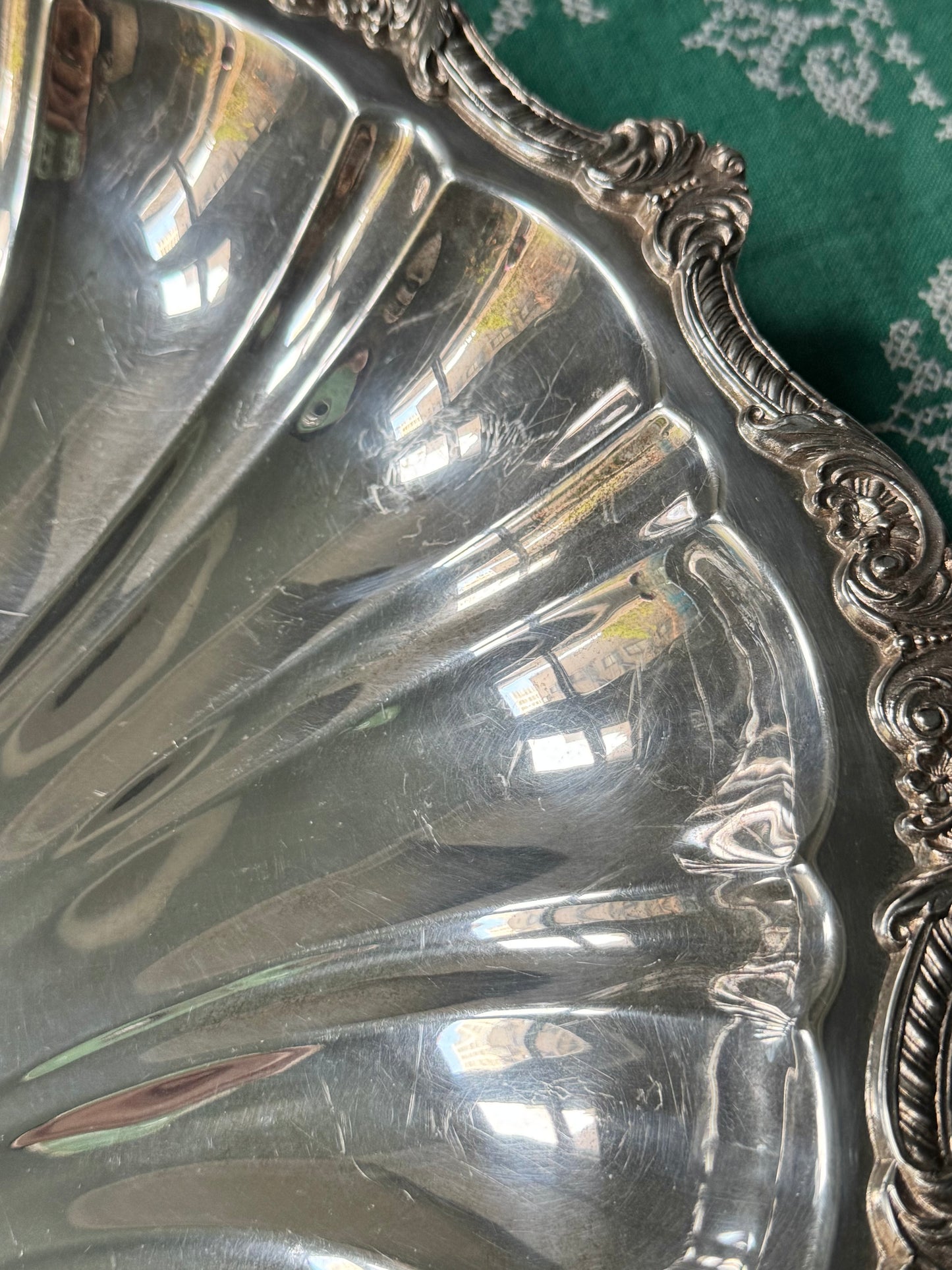 Grand Footed Shell Platter