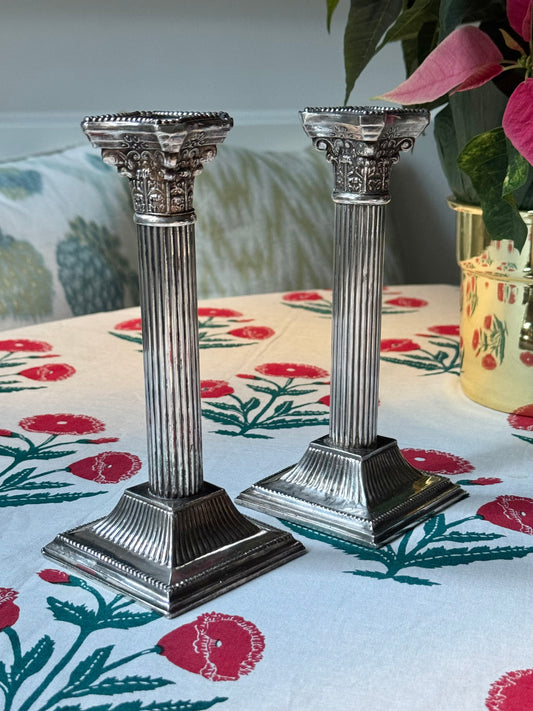 Corinthian Column Candlesticks
