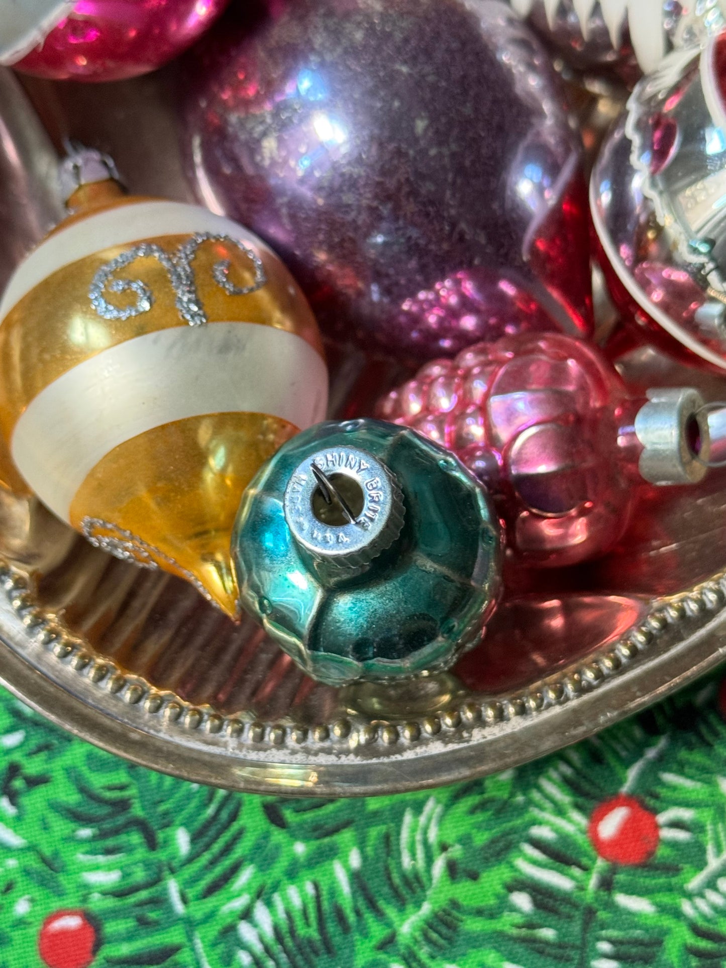 Set of 11 Vintage Glass Ornaments