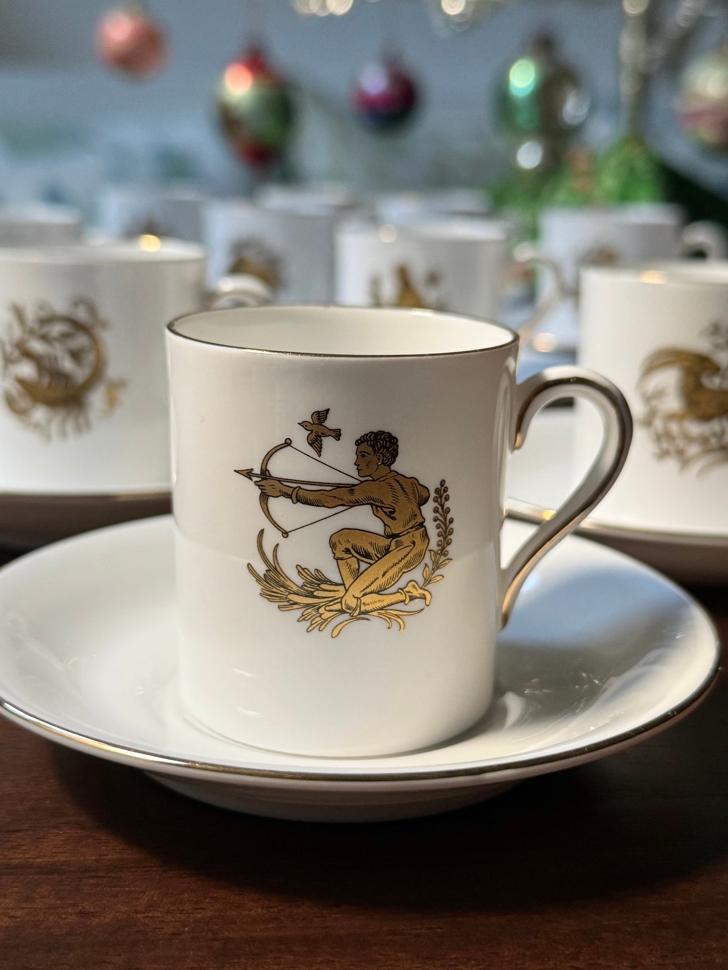 Set of 12 Royal Tuscan Zodiac Demitasse Cups