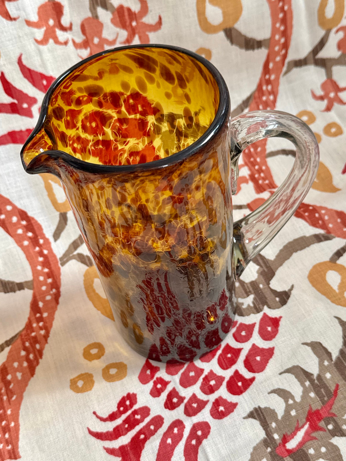 Handblown Glass Pitcher