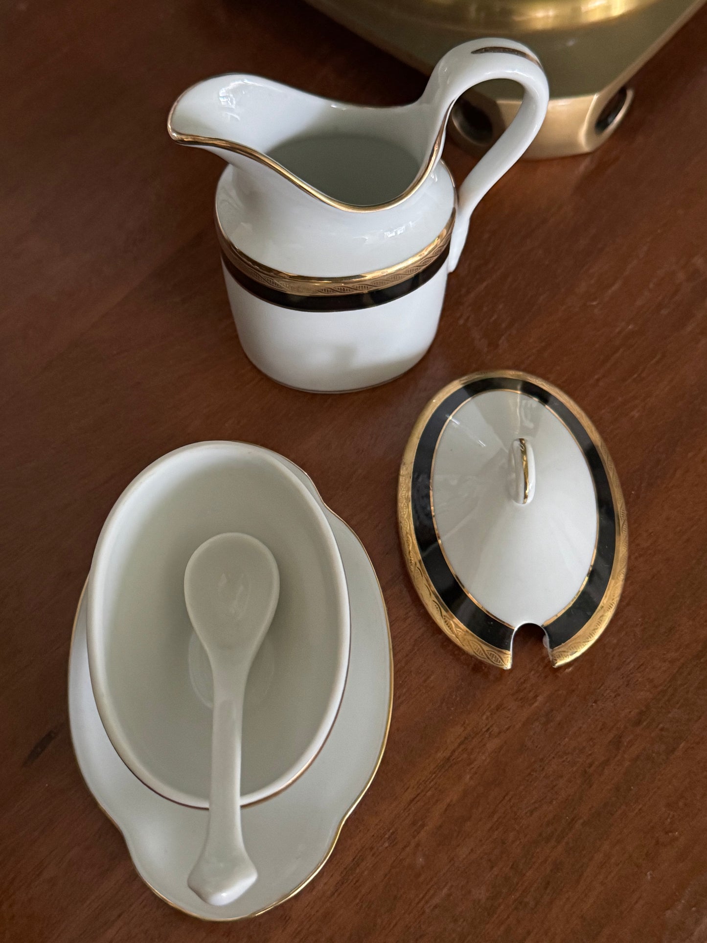 Ginori Palermo Black Porcelain Set