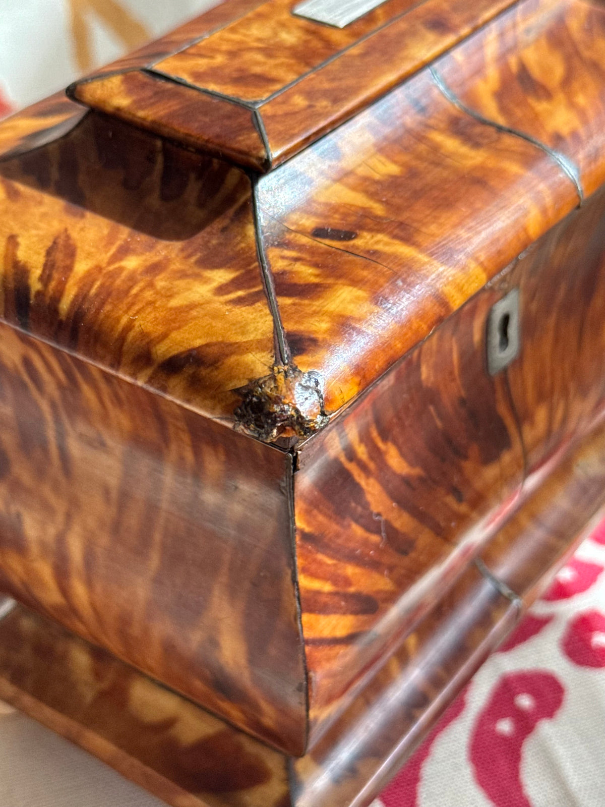 Antique English Tea Caddy