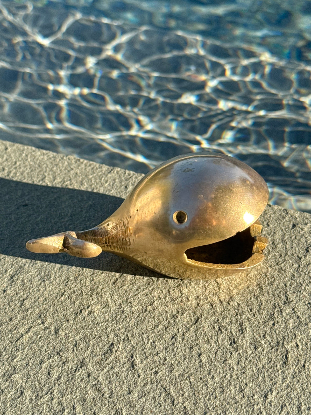 Vintage Brass Whale
