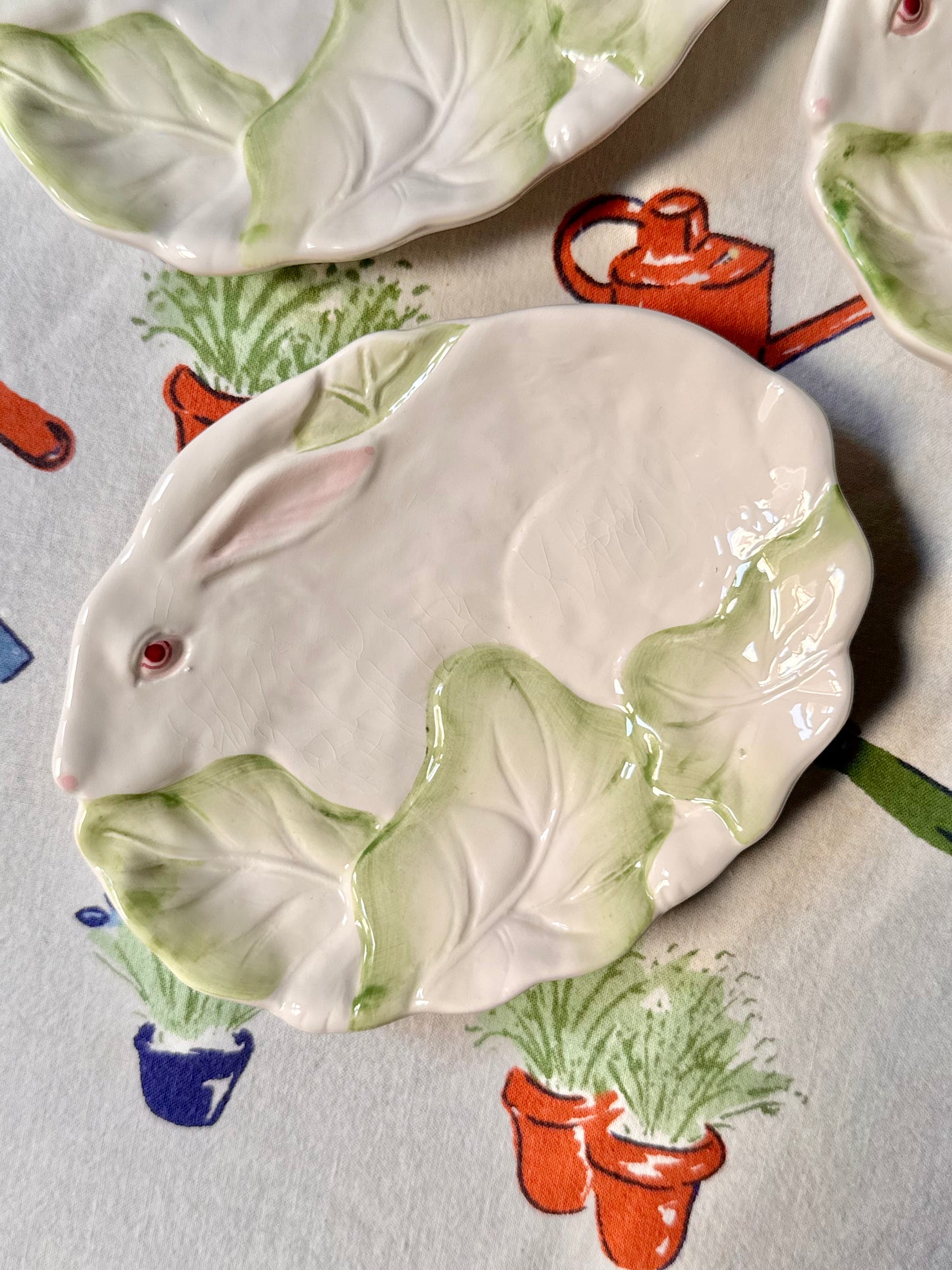 Vintage Bunny Plates