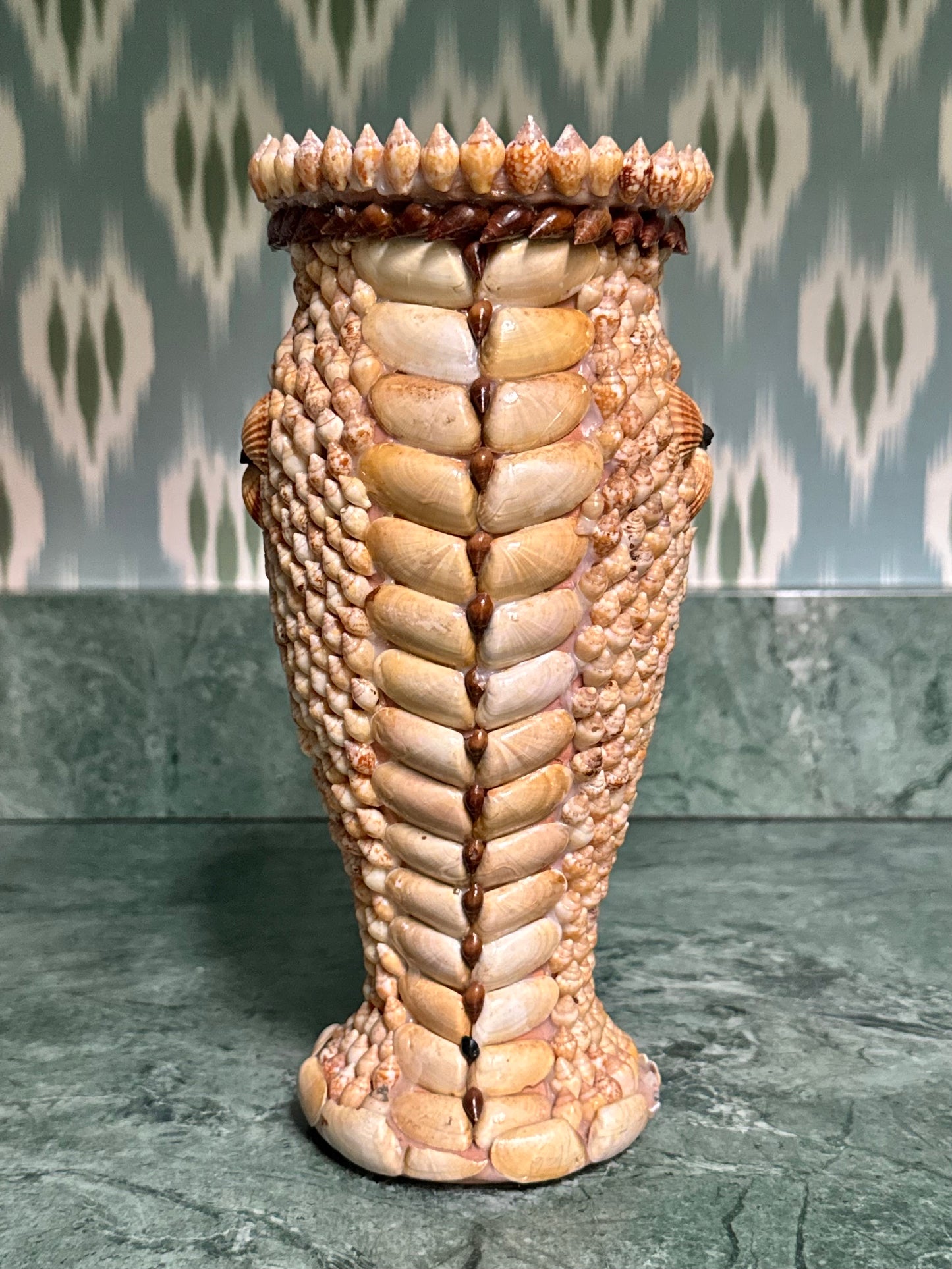 Handmade Shell Encrusted Vase