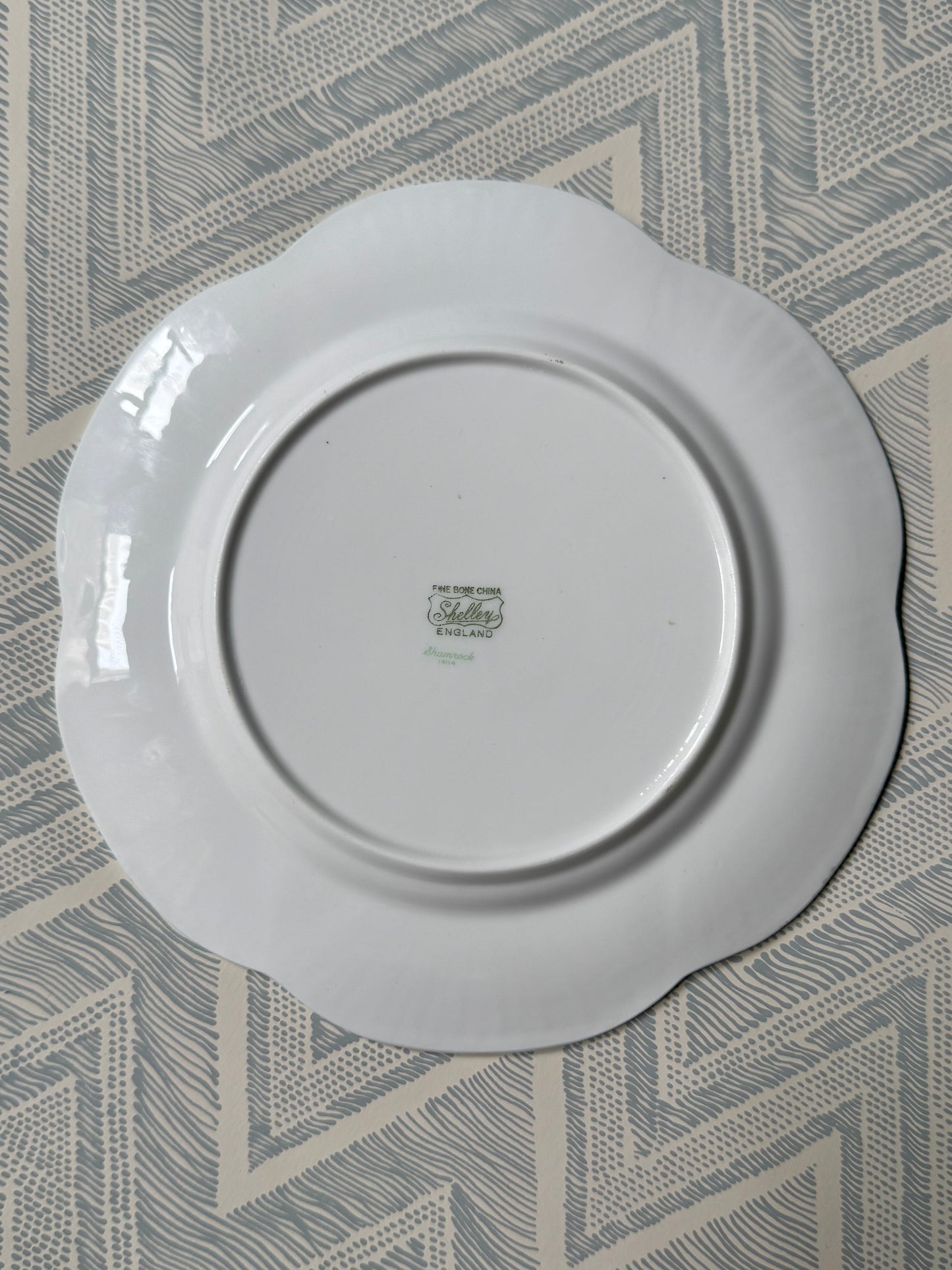 English Shamrock Plate