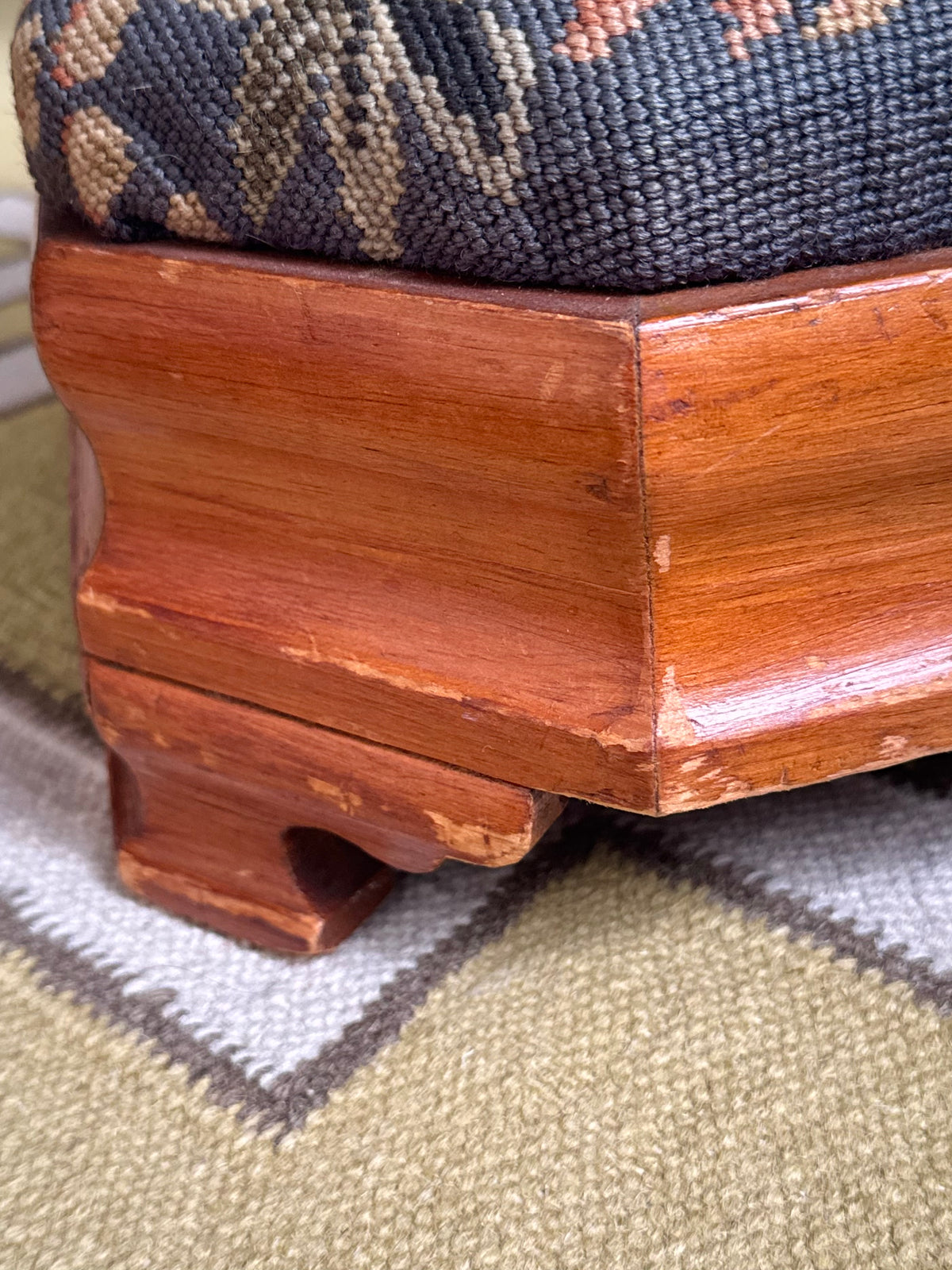 Needlepoint Footstool