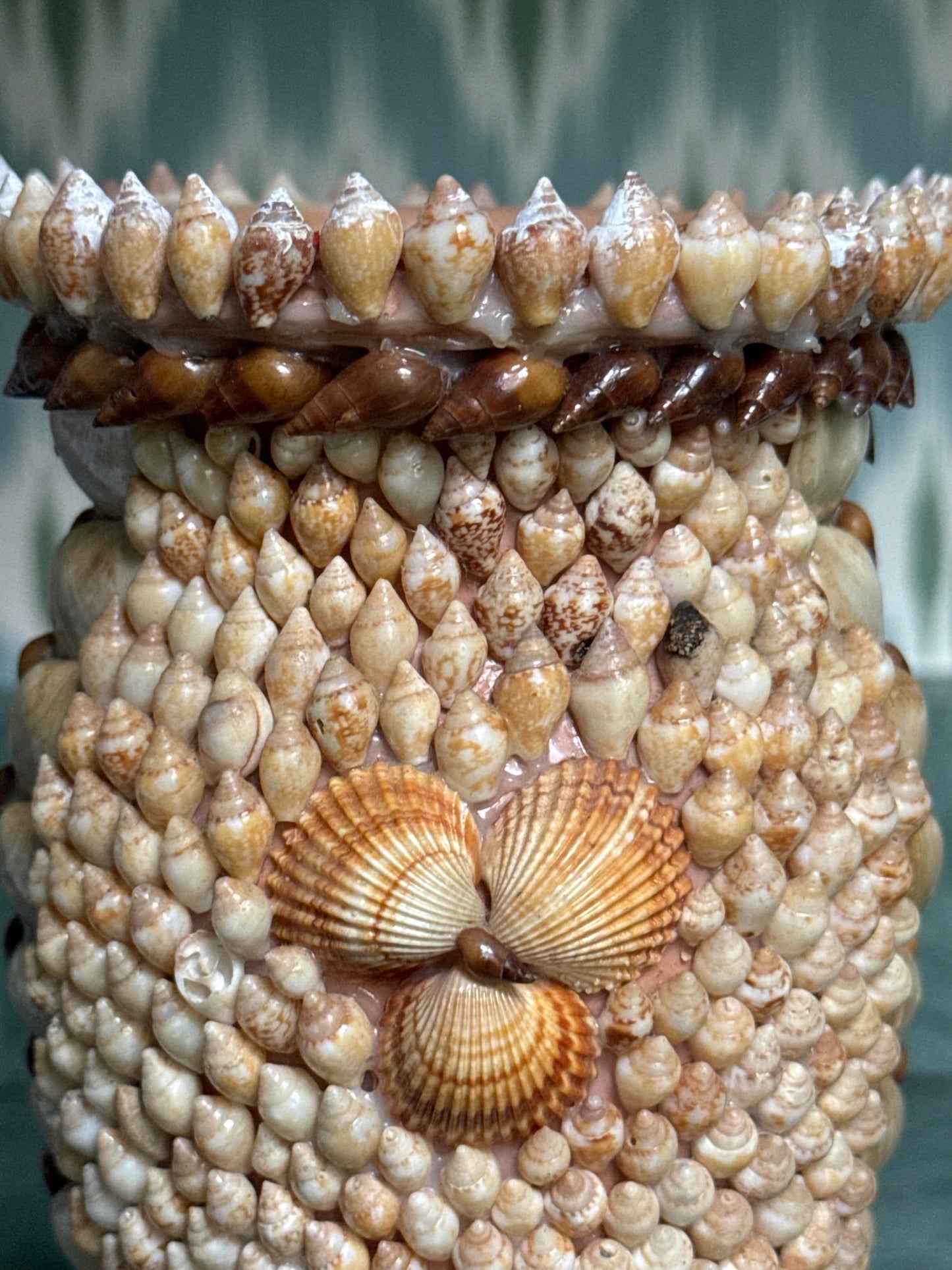 Handmade Shell Encrusted Vase