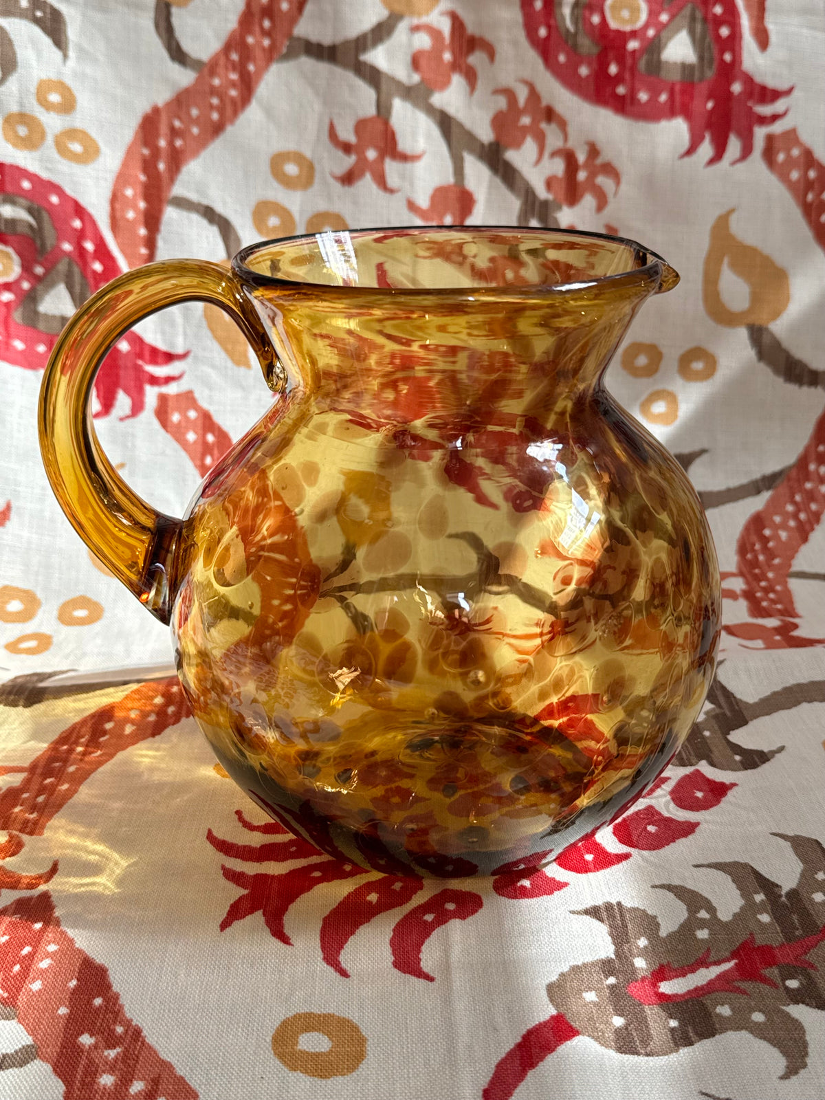 Handblown Glass Pitcher