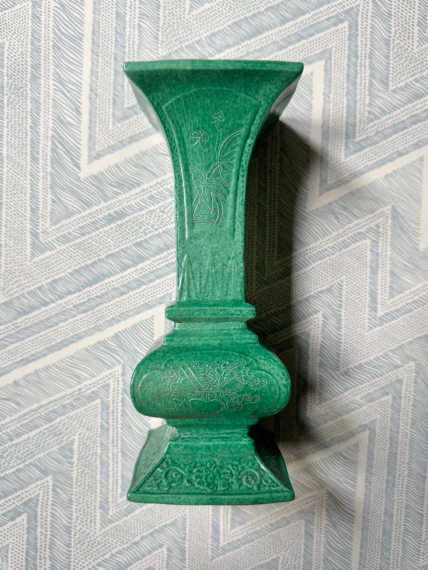 Green Glazed Chinese Export Vase