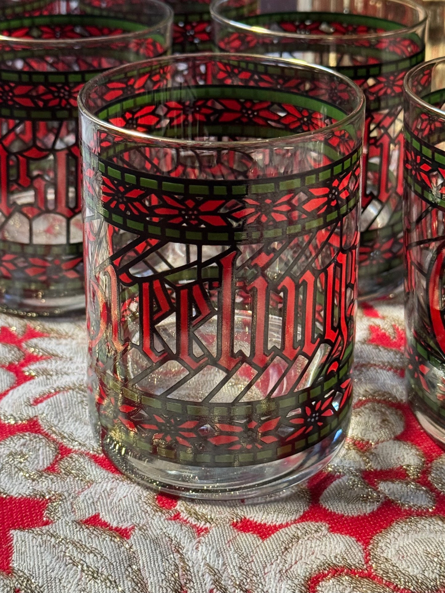 “Season’s Greetings” Rocks Glasses (8)