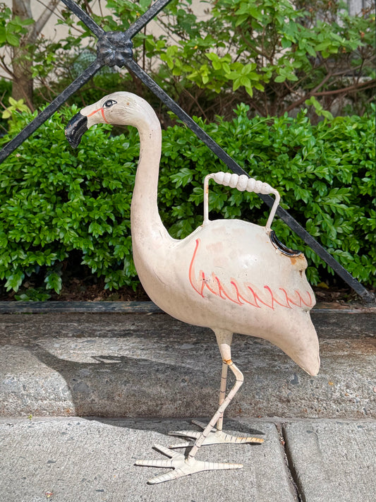 Vintage Toleware Flamingo Watering Can