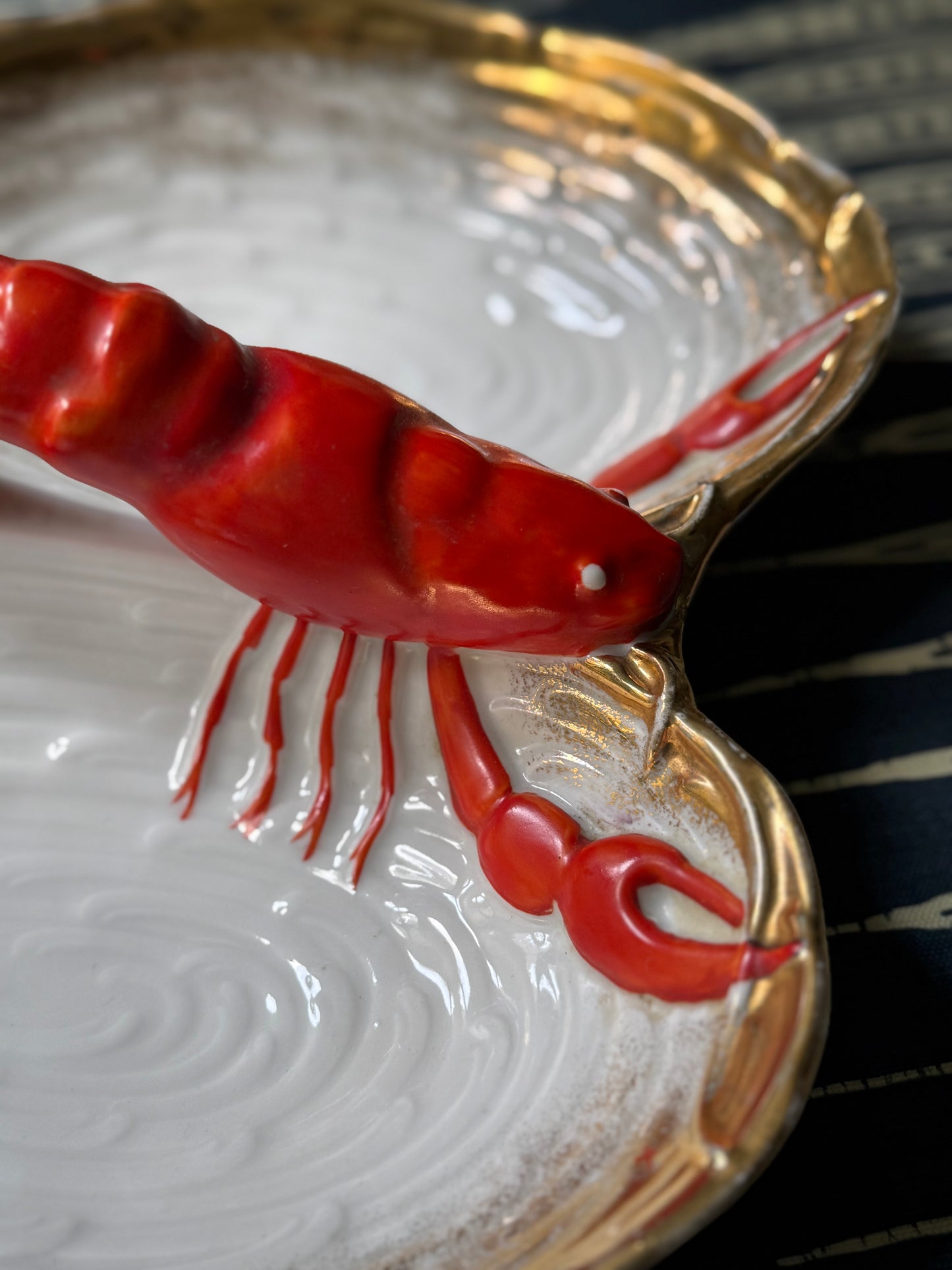 Porcelain Lobster Divided Dish #1