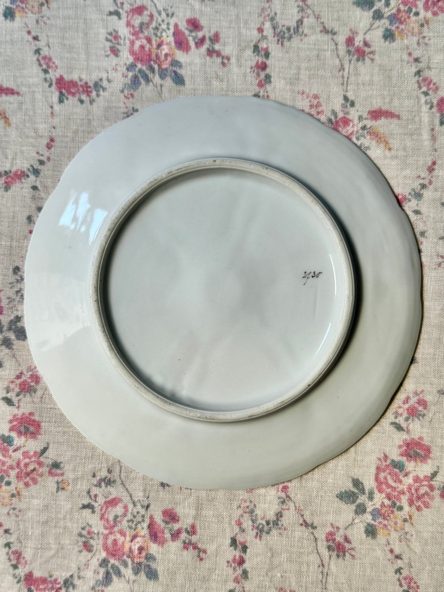 Blue Antique Oyster Plate