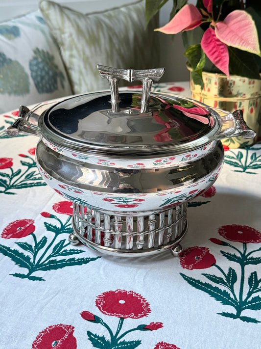 Faux Bamboo Chafing Dish