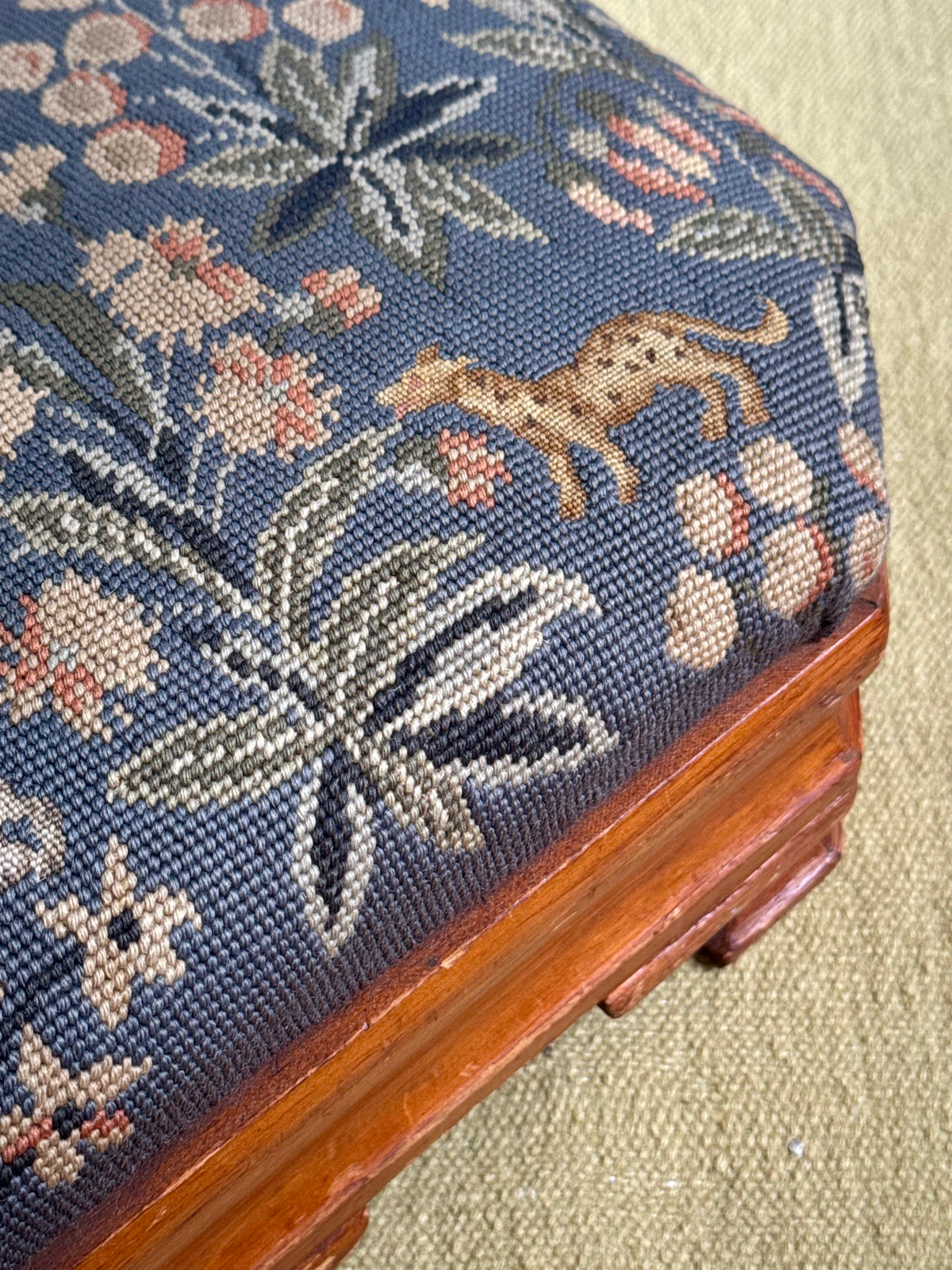 Needlepoint Footstool