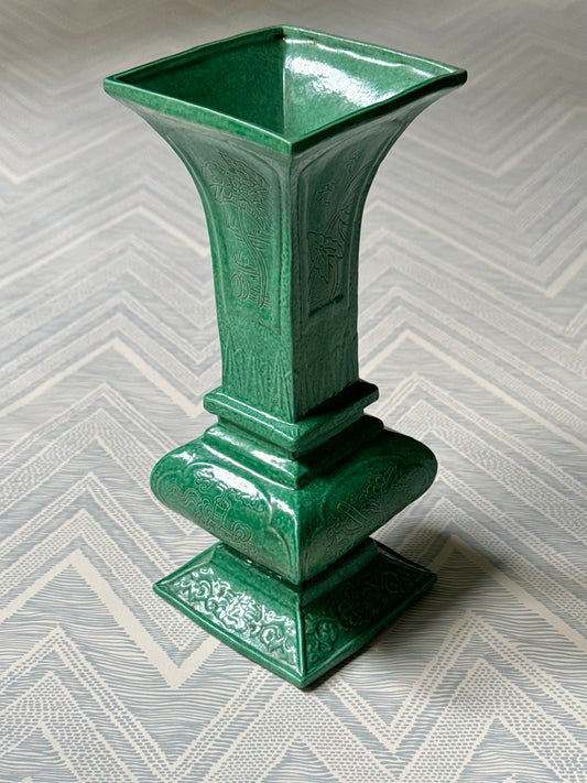 Green Glazed Chinese Export Vase