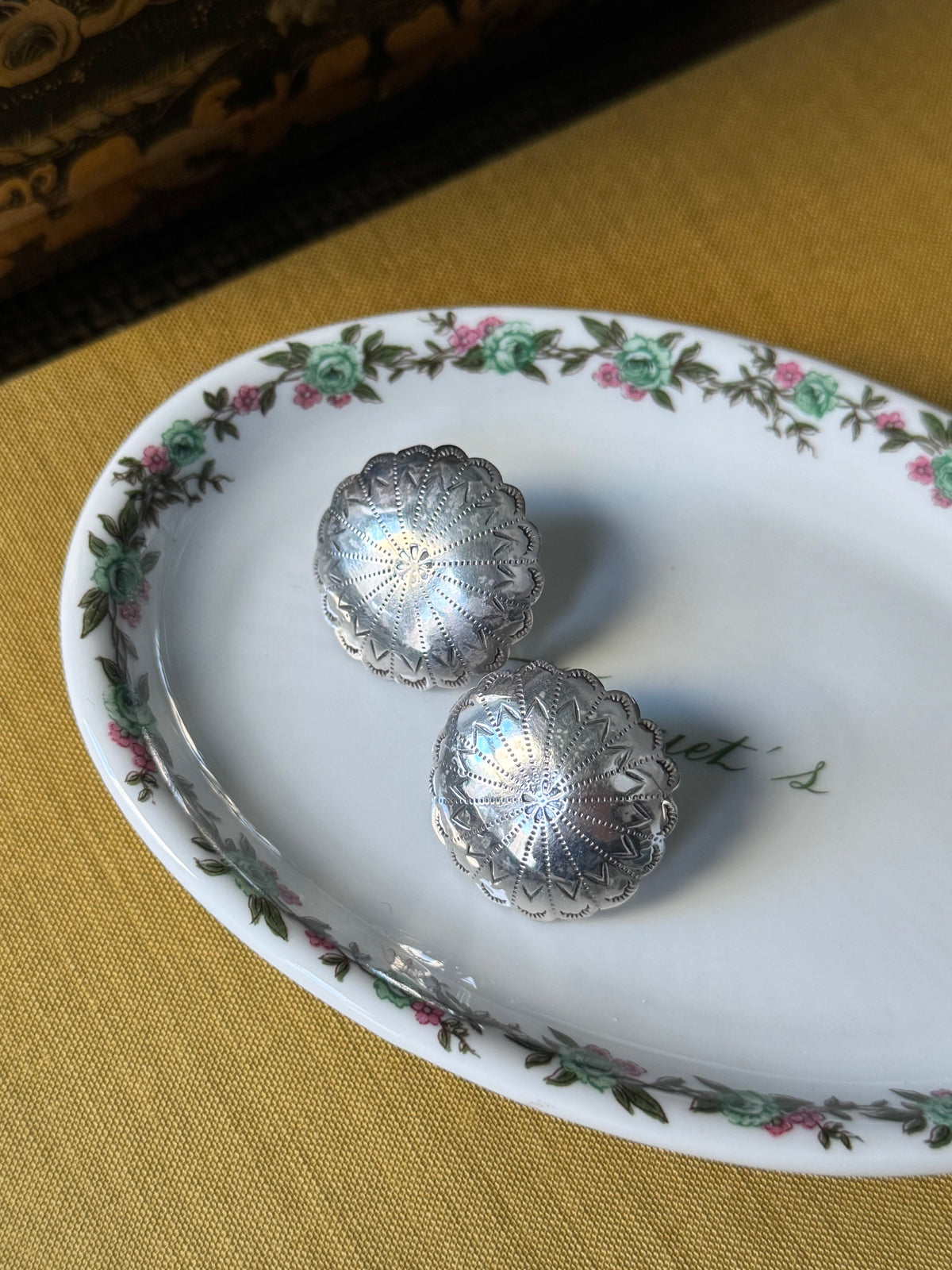 Scalloped Concho Earrings