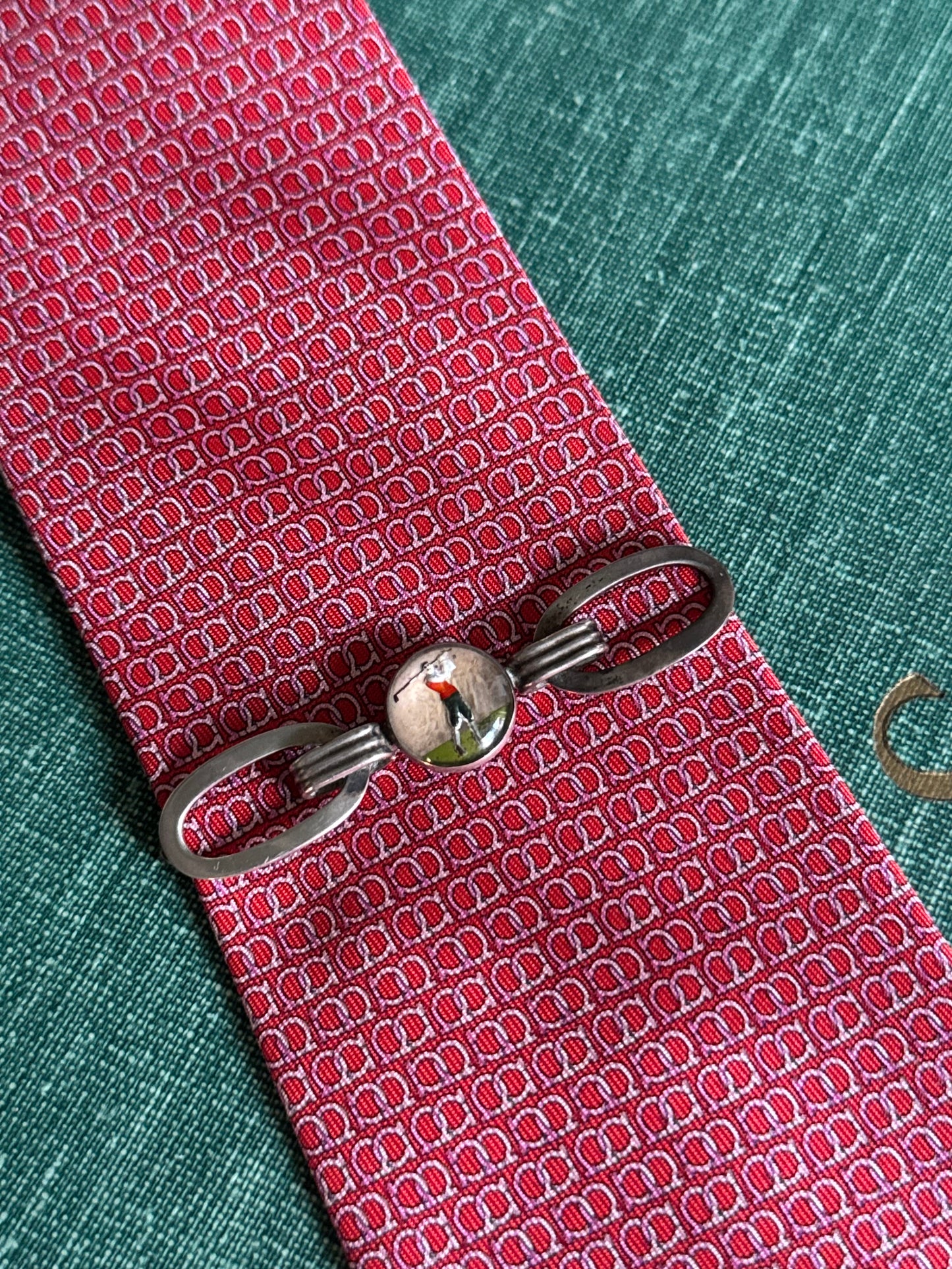 Sterling Golfer Tie Bar