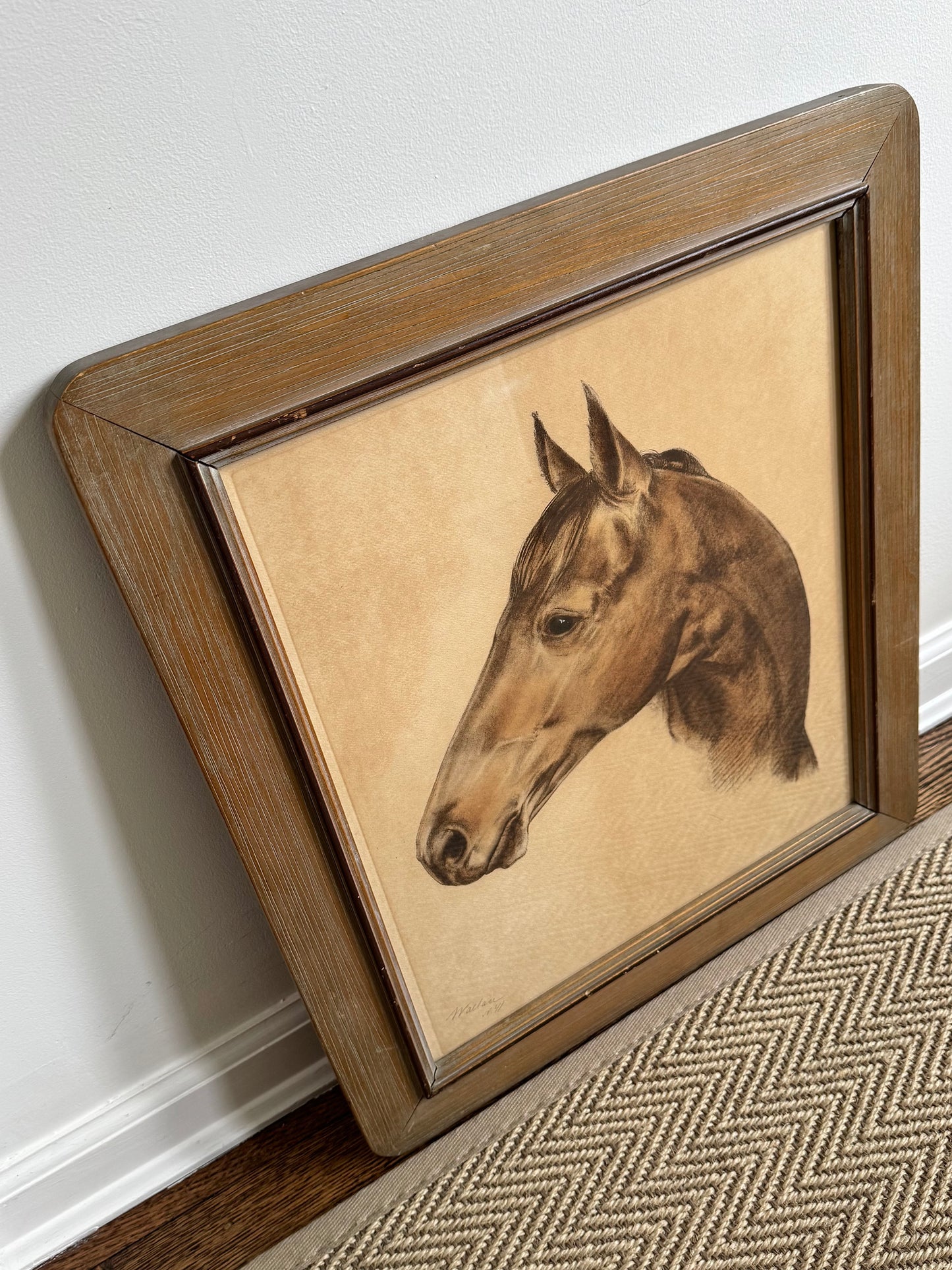 Framed Portrait of Seabiscuit