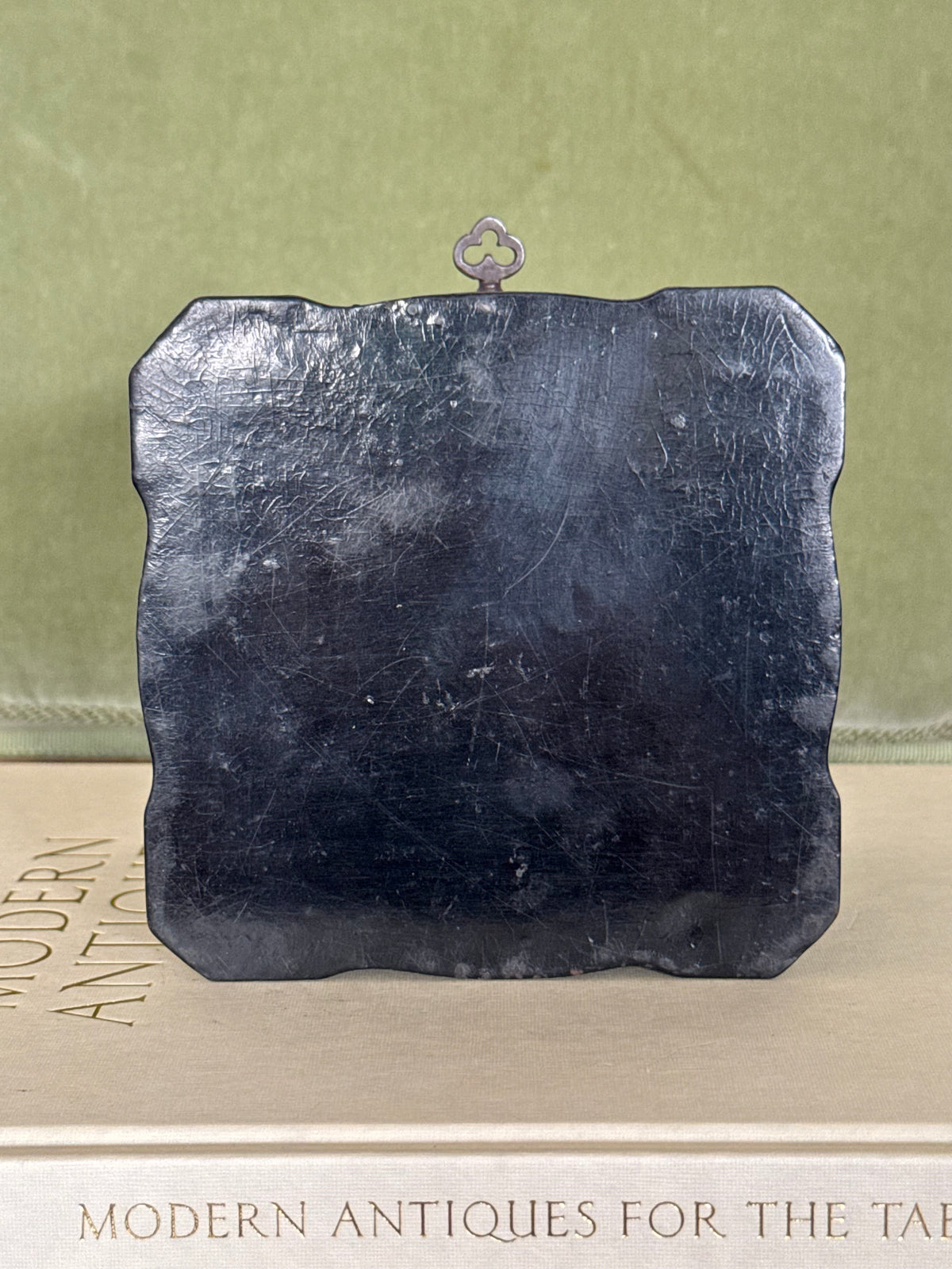 Antique Victorian Papier Mâché Box with Key
