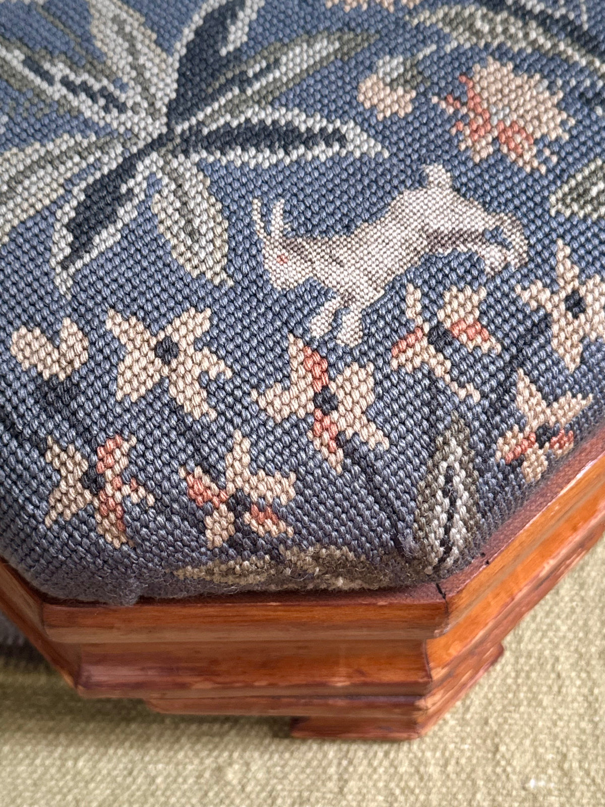 Needlepoint Footstool